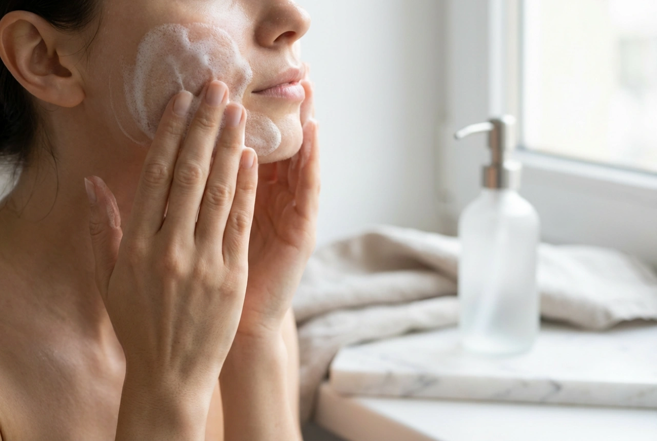 Čisticí gel na obličej: optimální napěnění, masáž a oplachování