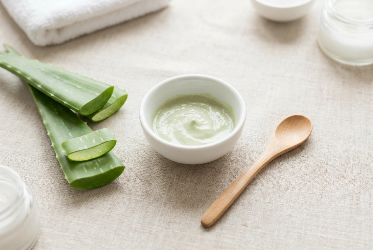 Zklidňující maska z aloe vera: jak ji vyrobit a bezpečně používat
