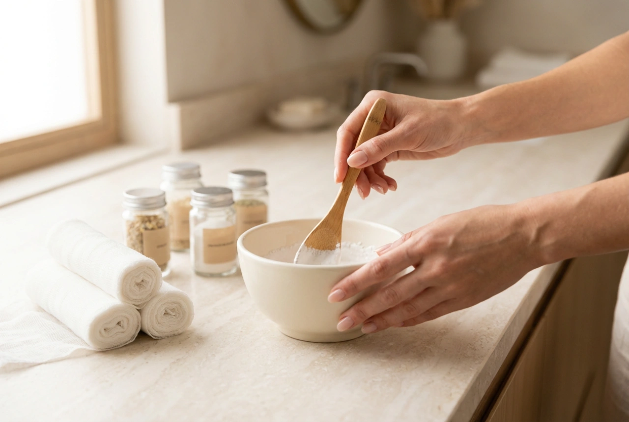 Sádrová maska na obličej: příprava gázy a sádry, aplikace a odstranění