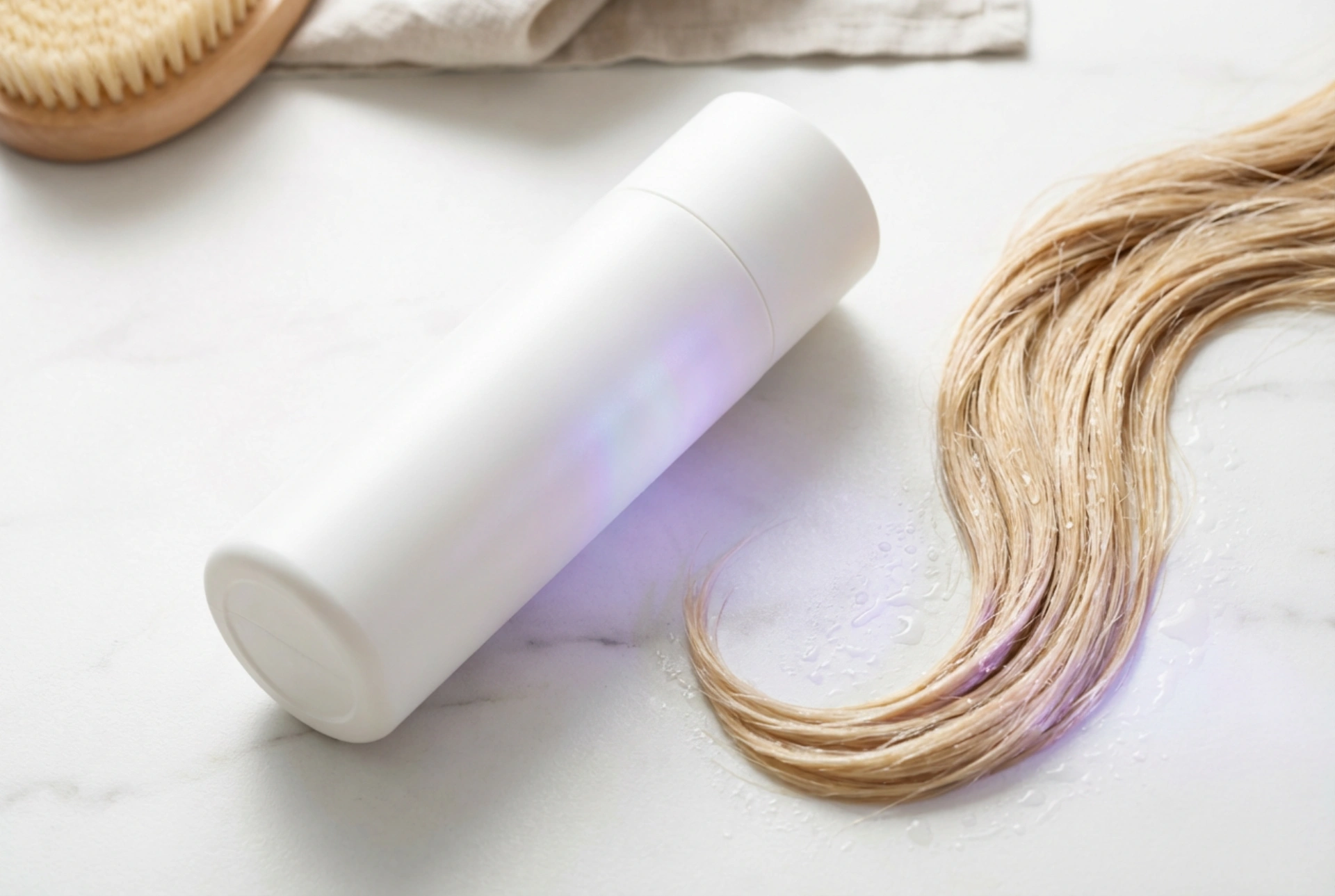 Ochrana lesku: šampon pro zesvětlené a chladné odstíny vlasů