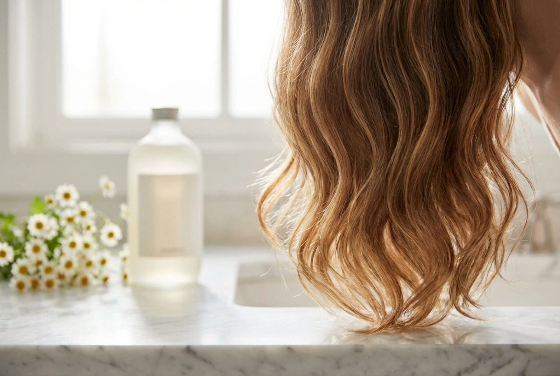 Heřmánkový šampon pro zesvětlení vlasů: jemný efekt a použití