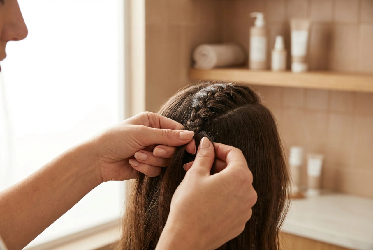 Malé copánky, velký efekt: účes s copánky krok za krokem