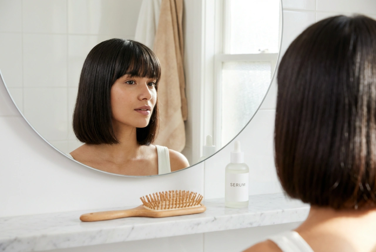 Krátký bob s ofinou: jak ho fénovat, tvarovat a předejít krepatění