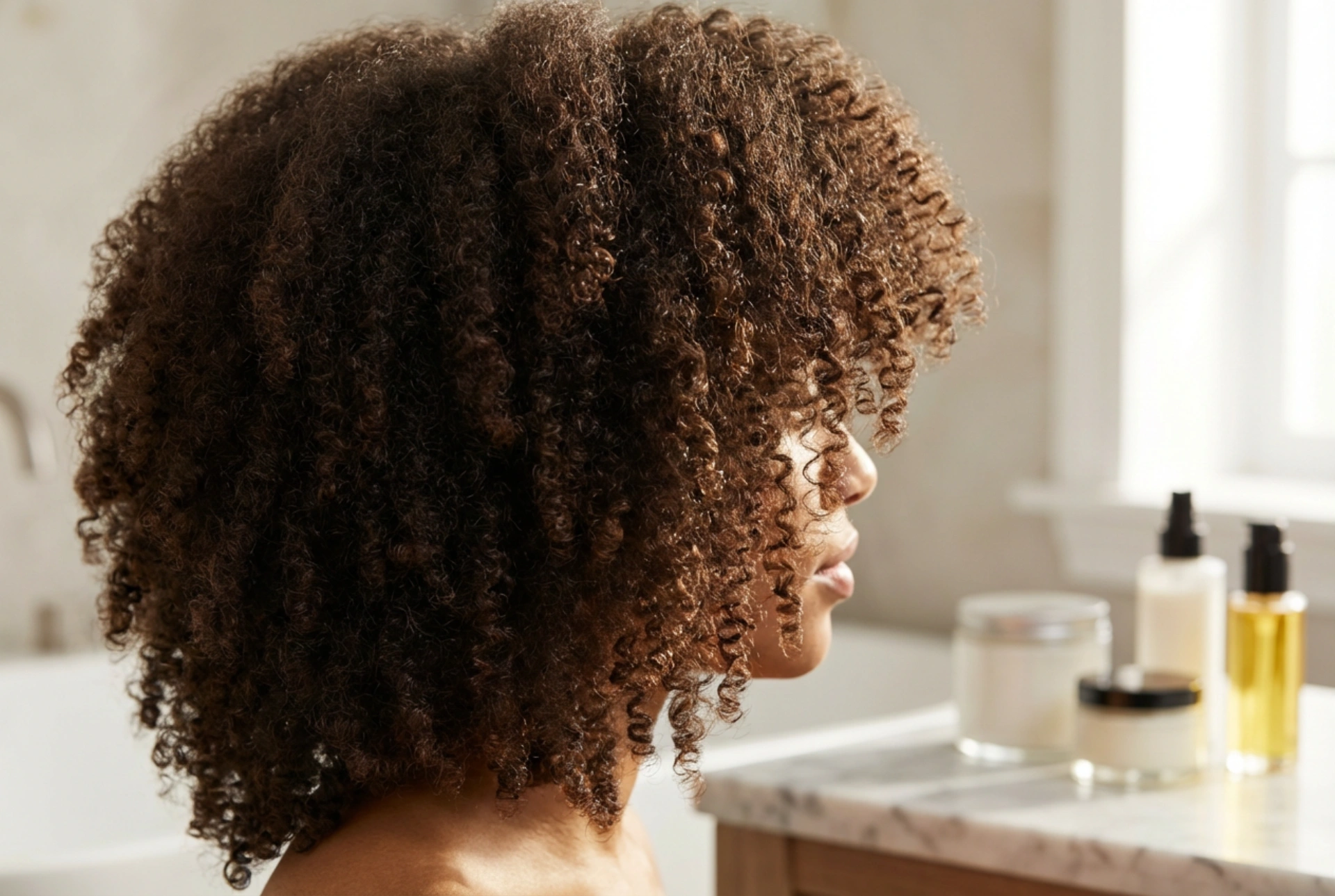 Afro kudrny bez krepatění: afro účes krok za krokem