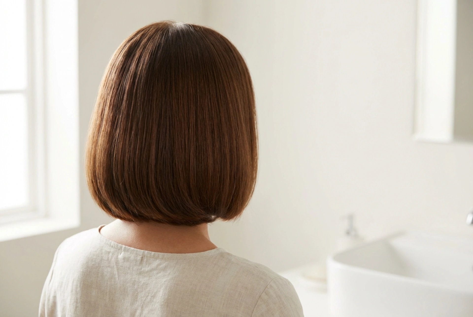 Dámský účes bob: styling, objem a uhlazení