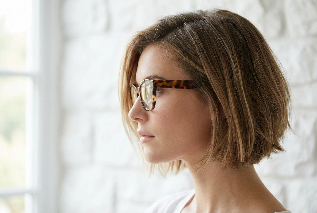 Účes k brýlím: jak sladit obroučky se střihem a stylingem