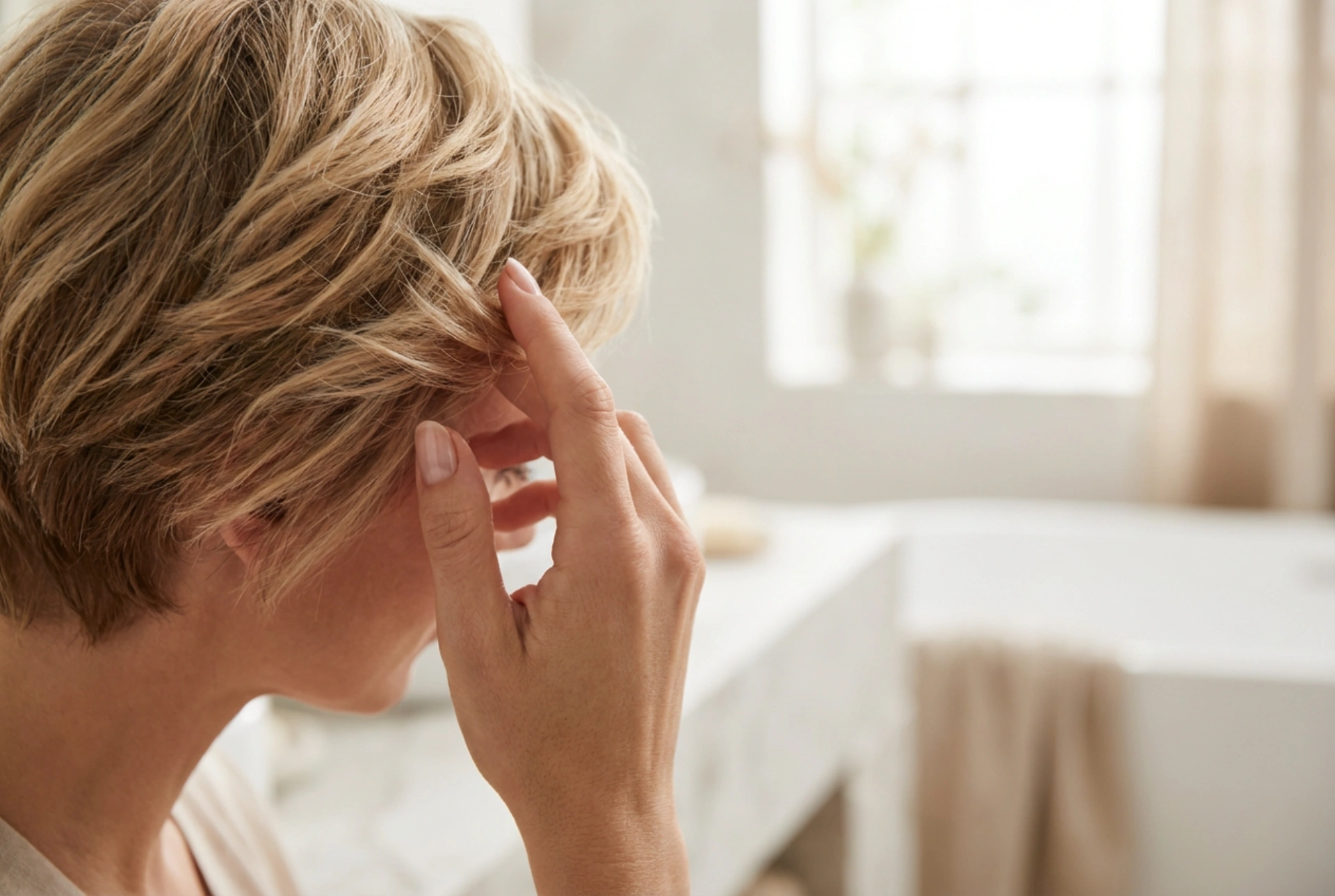 Chytré střihy a styling: účes pro vysoké kouty bez odhalování linie vlasů