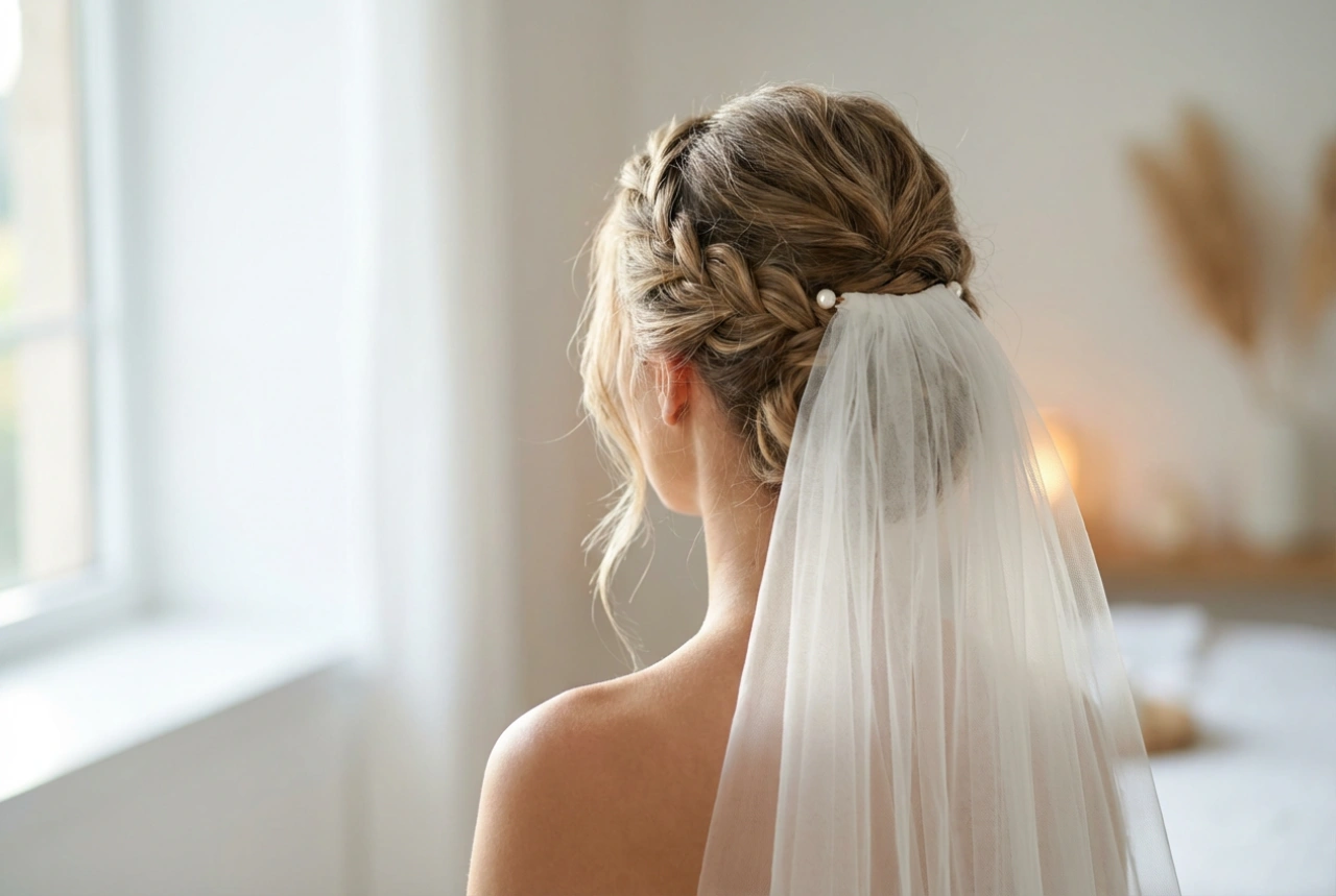 Závoj bez problémů: svatební účesy se závojem, které drží