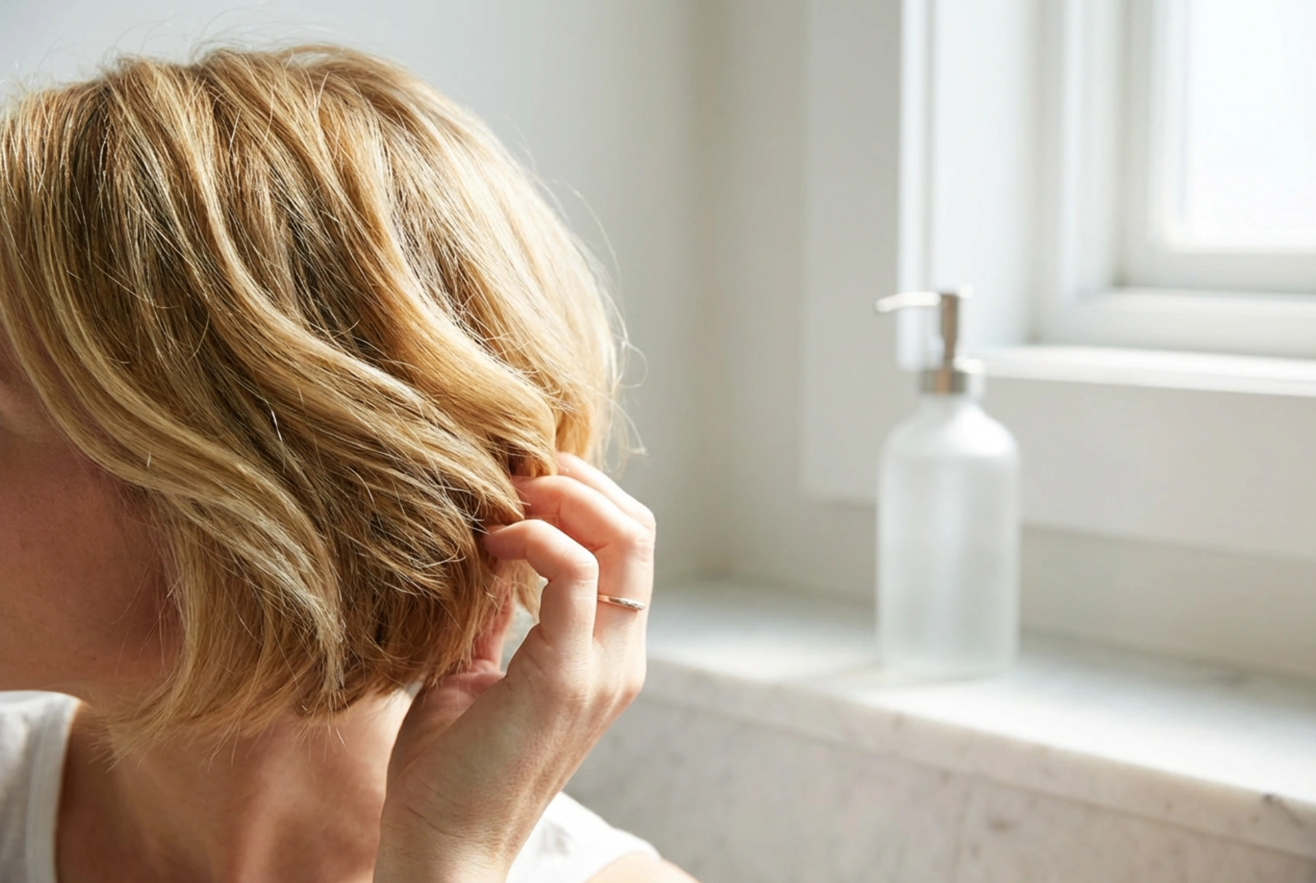 Krátké blond vlasy: Ochrana barvy a snadný každodenní styling
