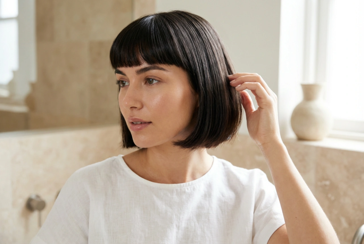 Krátká ofina: styling den po dni a kontrola odrostů