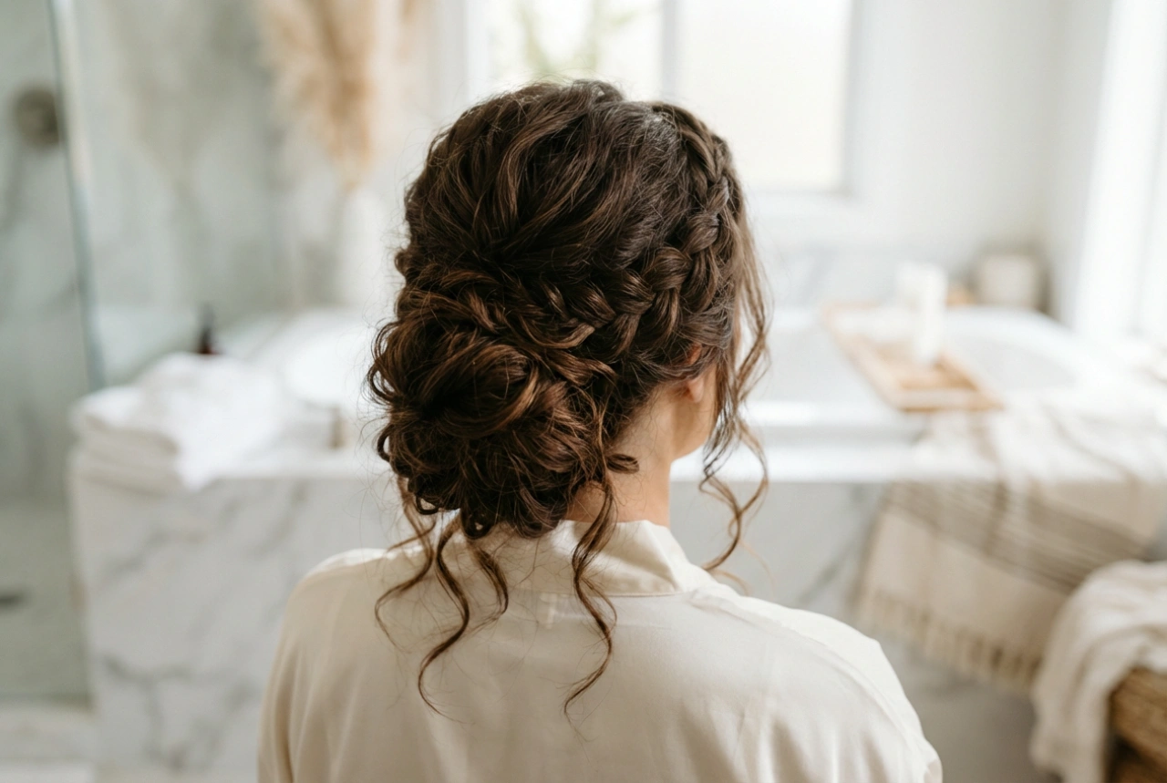 Vlny a výčesy: Jak kombinovat kudrnaté vlasy s drdolem, copem a culíkem