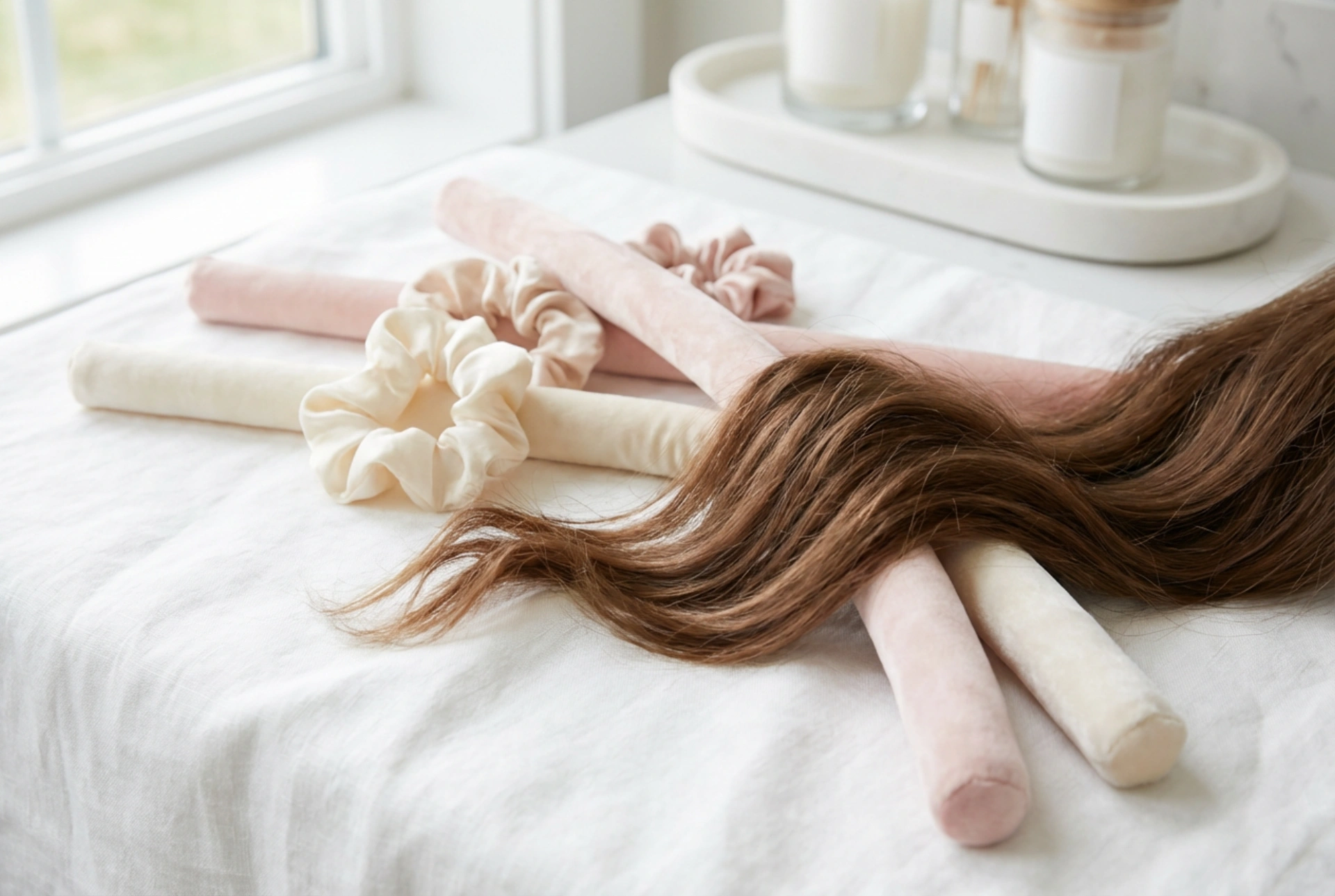 Vlny na polodlouhých vlasech: Způsoby natáčení bez použití tepla