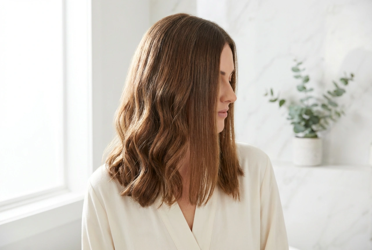 Styling vlasů po ramena: vlny, hladký bob a napůl sepnuté účesy za 10 minut