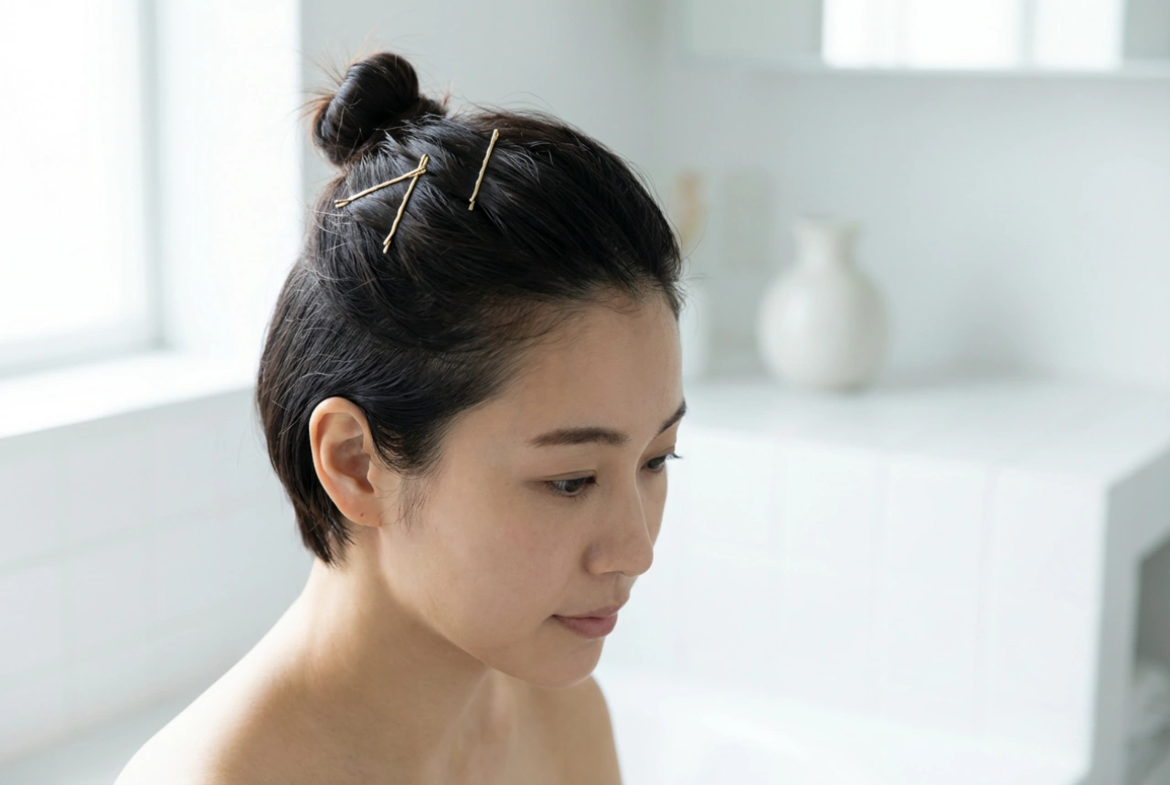 Účesy z krátkých vlasů: Pinetky, mini drdoly a chytré sponky