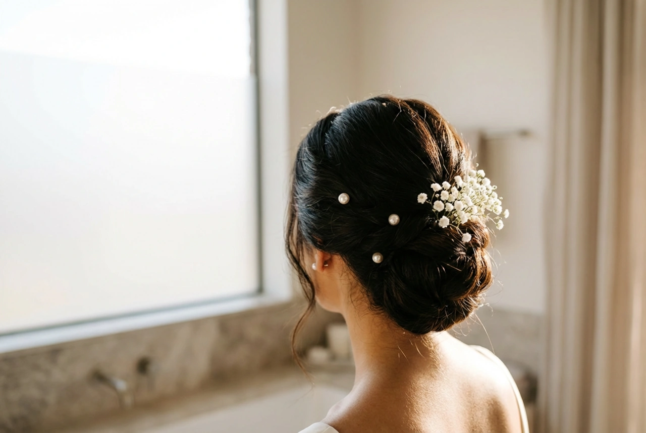 Svatební účesy: klasický drdol, romantické vlny a elegantní ozdoby