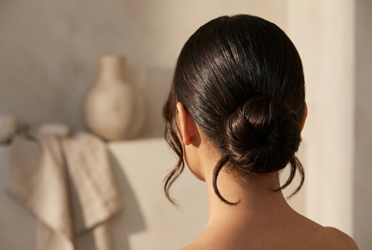 Večerní účesy: hladký banán, nízký drdol a glamour vlny