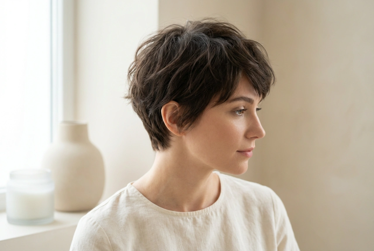 Krátký účes: rychlá úprava a textura bez zatížení