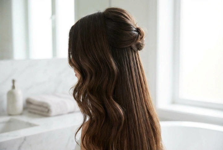 Účesy pro dlouhé vlasy: vlny, hladký styling a elegantní sepnutí krok za krokem