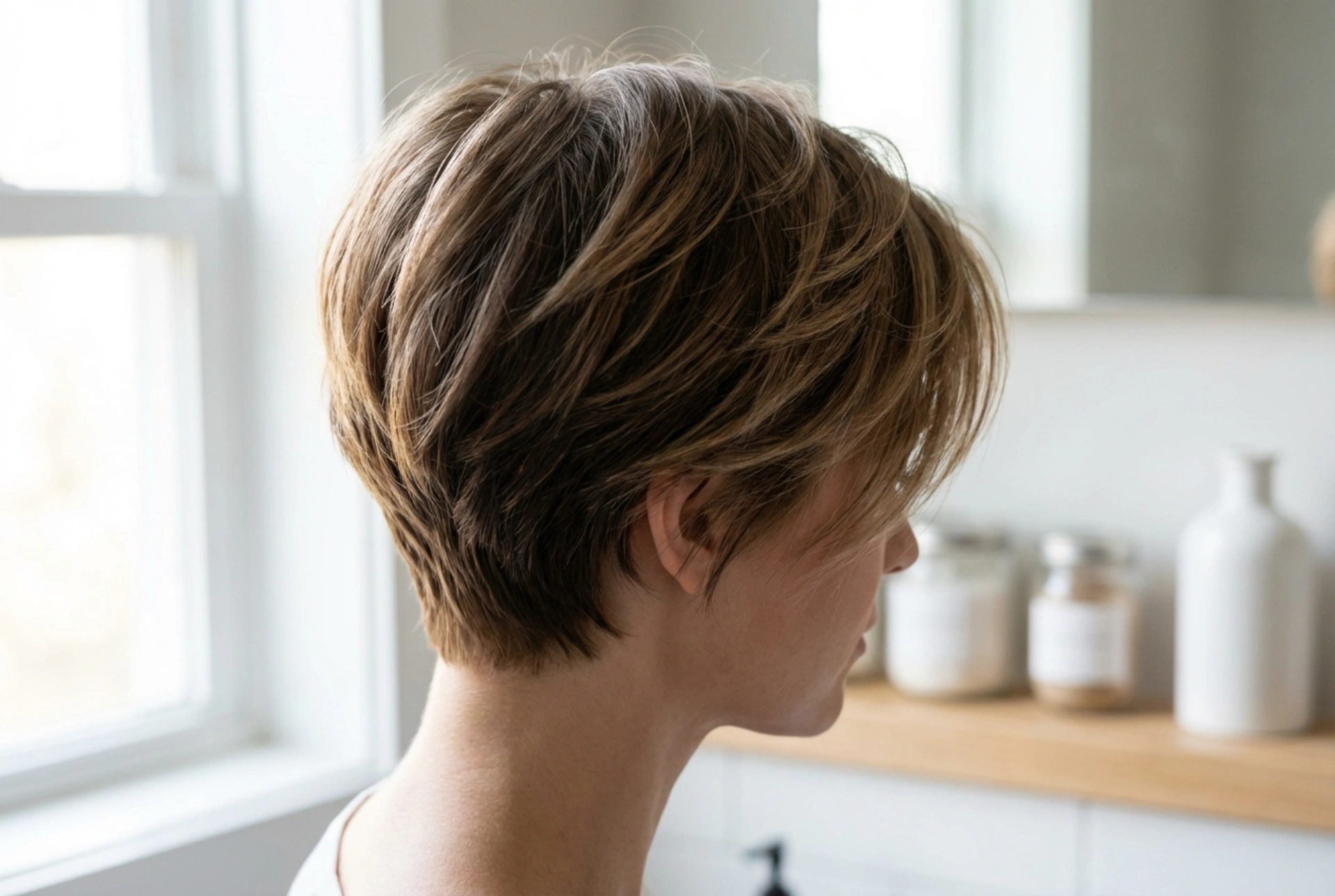 Skvělý krátký účes: objem u kořínků, textura a závěrečná úprava