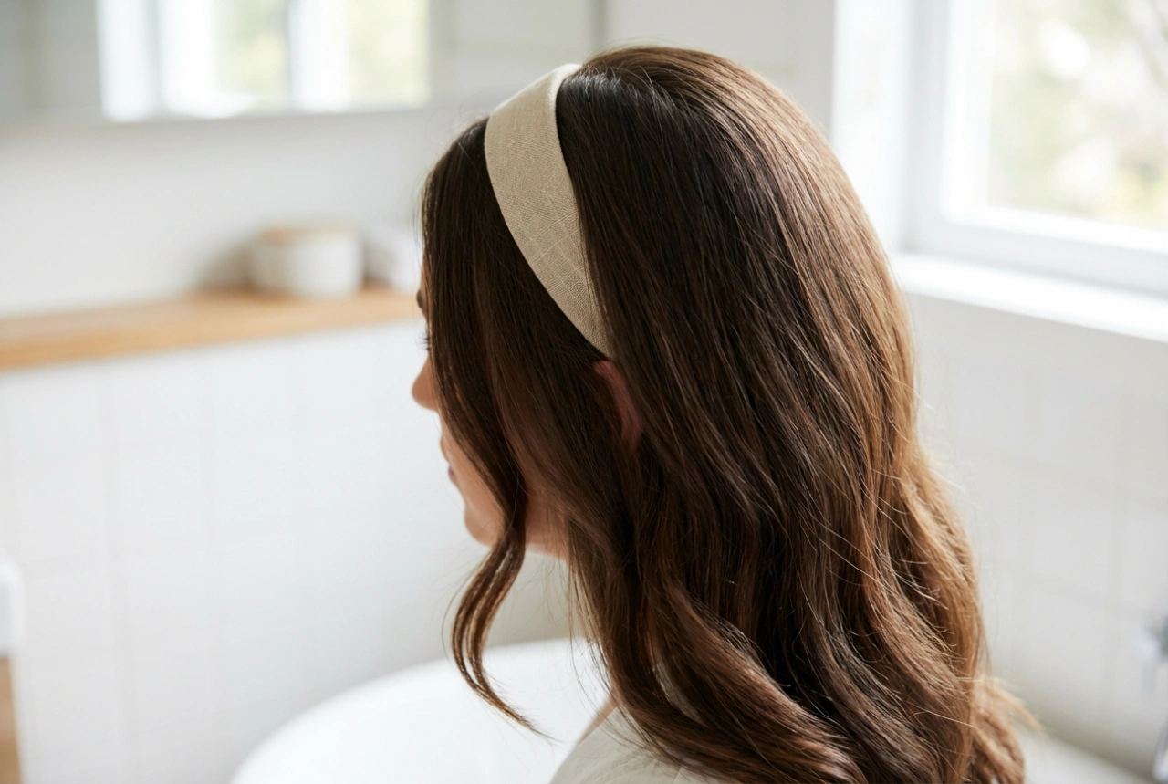 Účes bez ofiny: objem u kořínků, pěšinka a čelenka