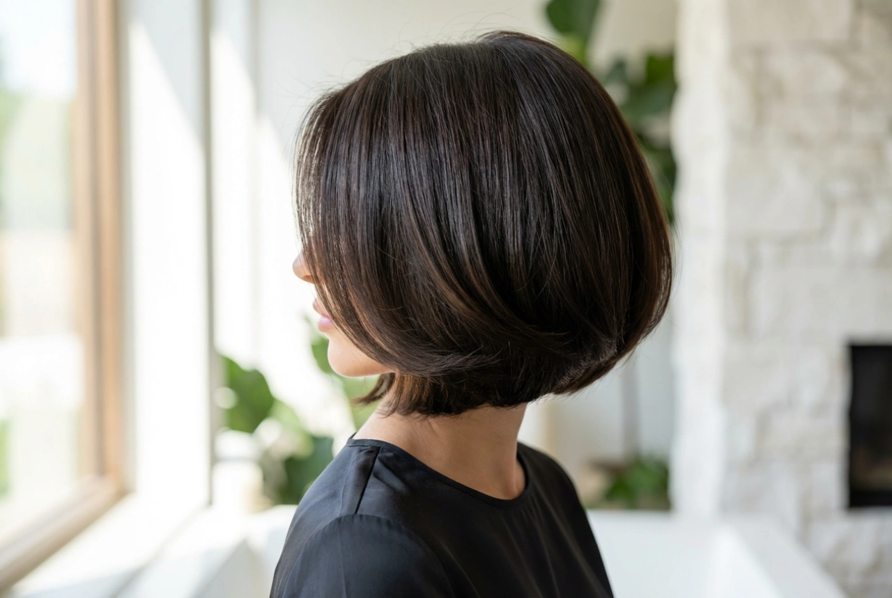 Účes bob krok za krokem: objem, vyhlazení a fixace