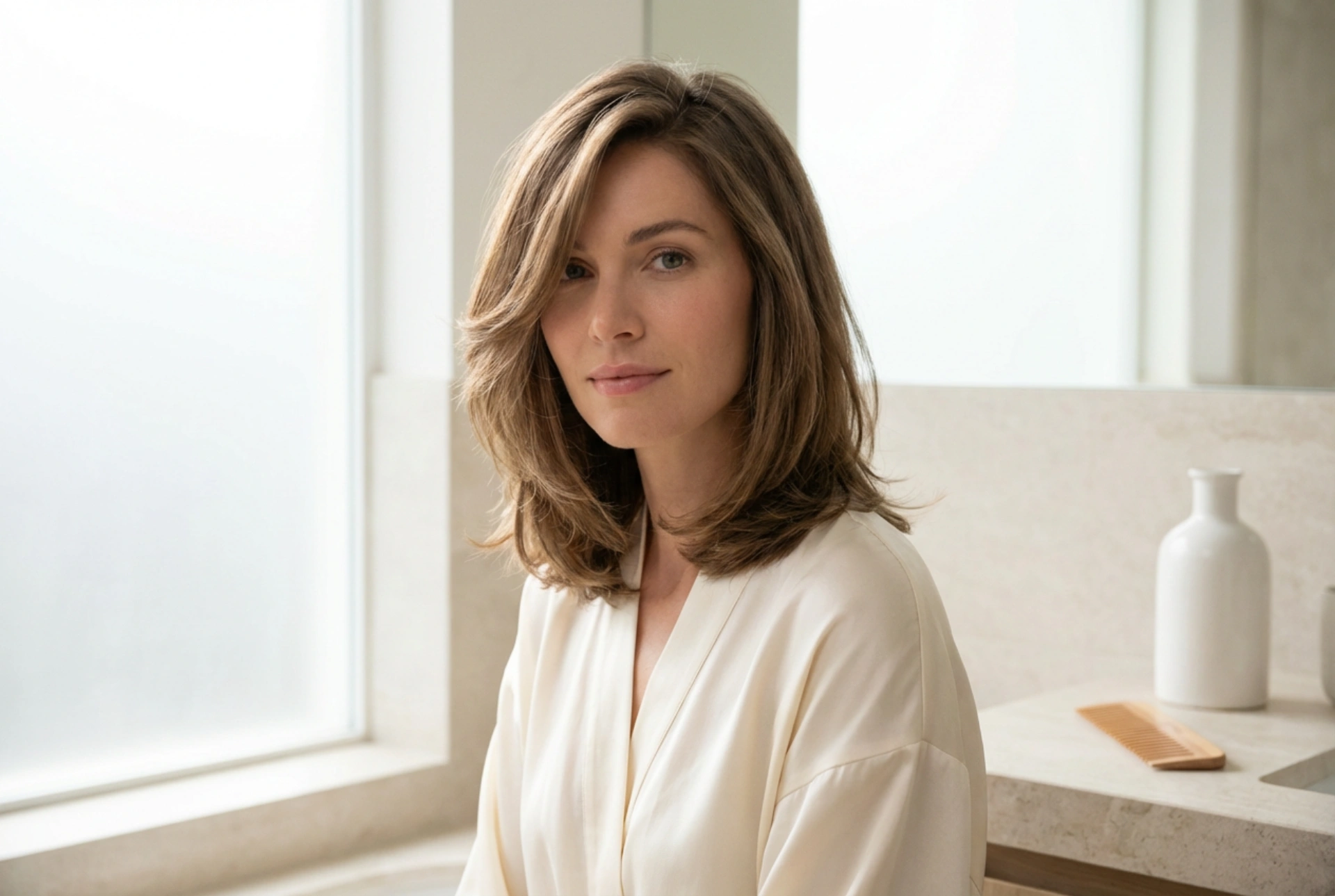 Dámský účes pro kulatý obličej: délky, pěšinka, objem