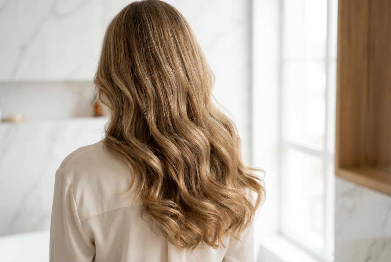 Účes pro ženy po padesátce: dlouhé vlasy s objemem a měkkou linií