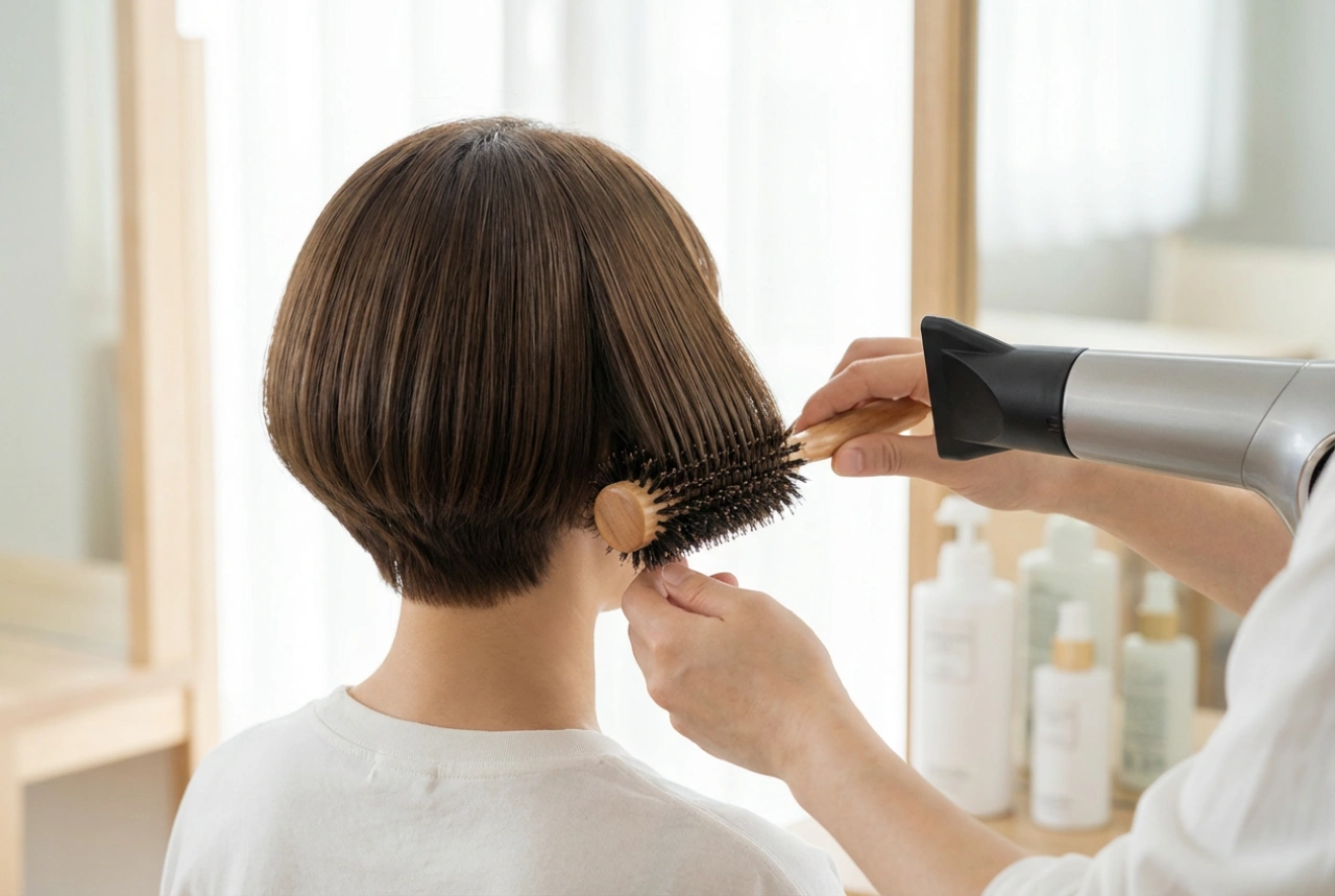 Jak upravit zadní část účesu: Styling hříbku pomocí fénu a kartáče