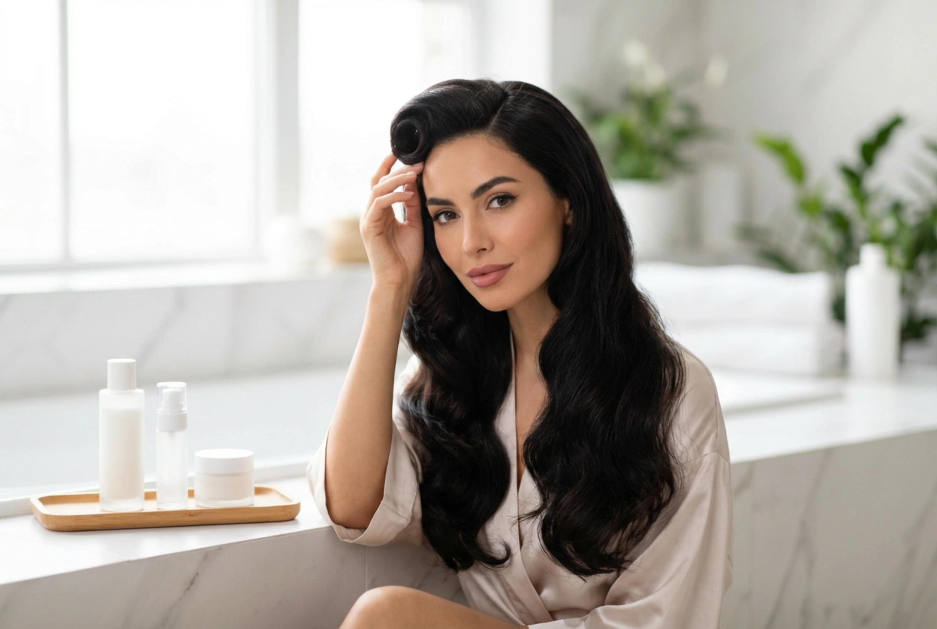 Účesy 50. let pro dlouhé vlasy: vlny, victory rolls a elegantní drdoly