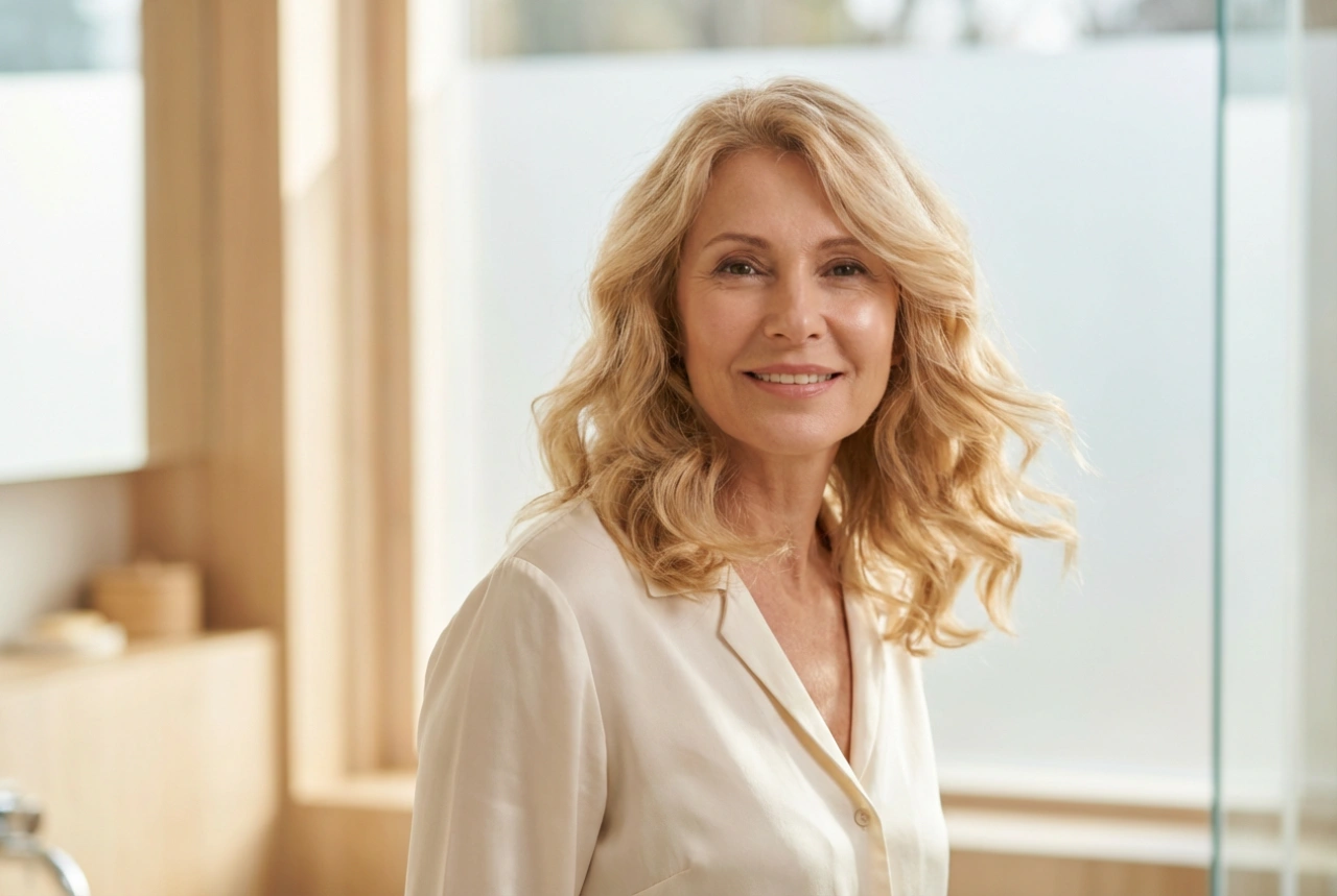 Polodlouhé účesy po 50: lehké účesy dodávající objem