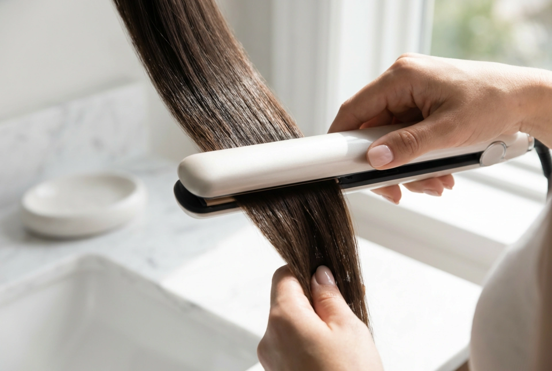 Parní žehlička na vlasy: Hladké vlasy s menším teplem, nastavení a technika