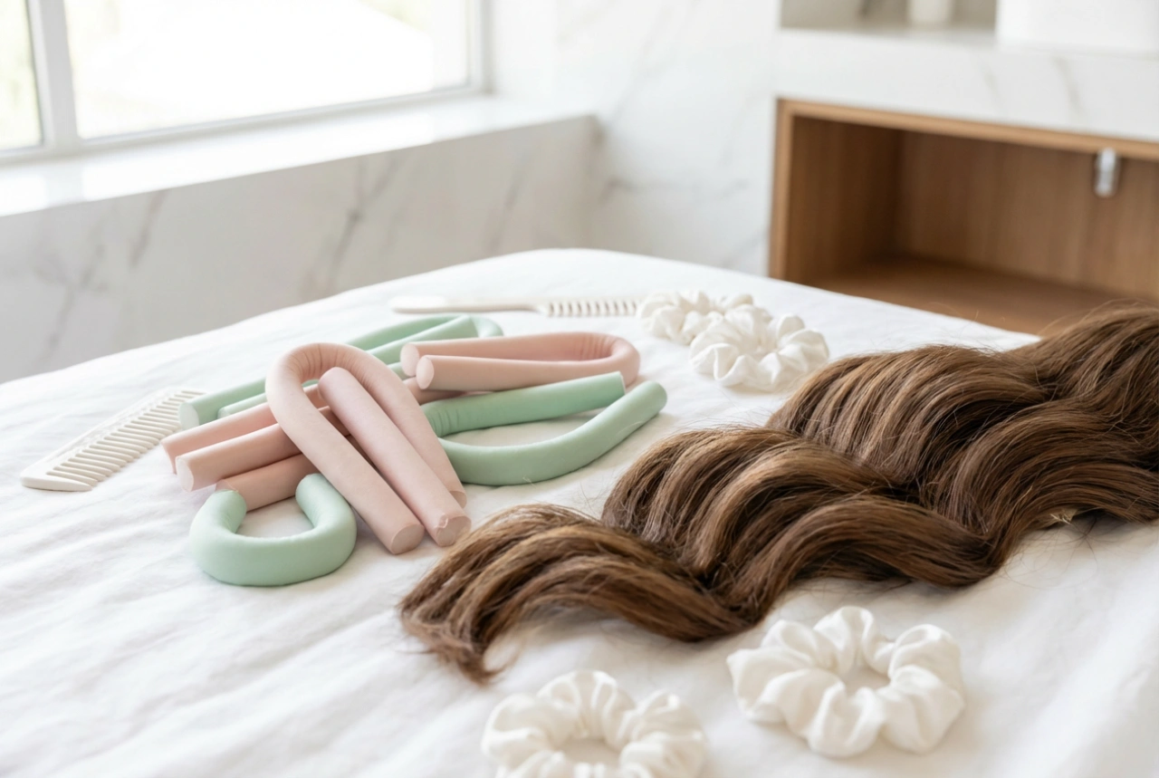 Silné natáčky na vlasy: objem a velké vlny bez tepla