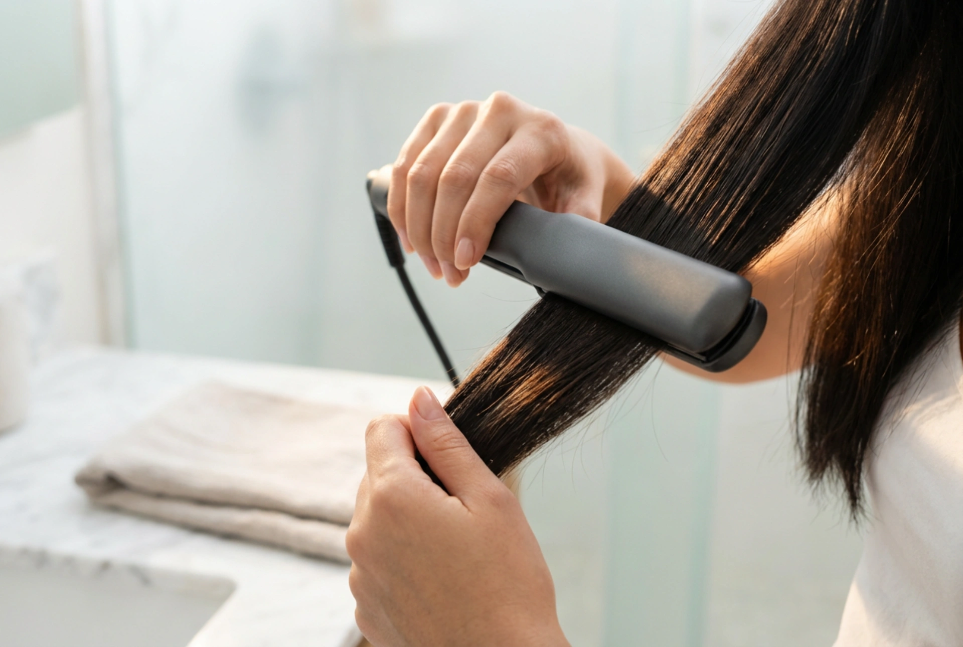 Keratinová žehlička na vlasy: co znamená tento povrch a jak bezpečně rovnat vlasy