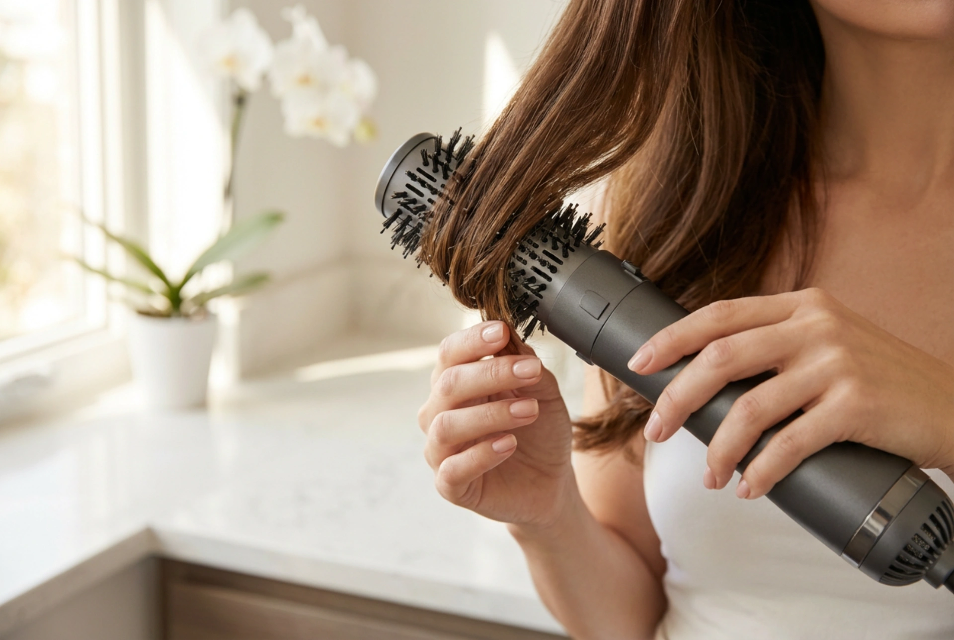 Rotační kulmofén: Modelování a natáčení vlasů krok za krokem