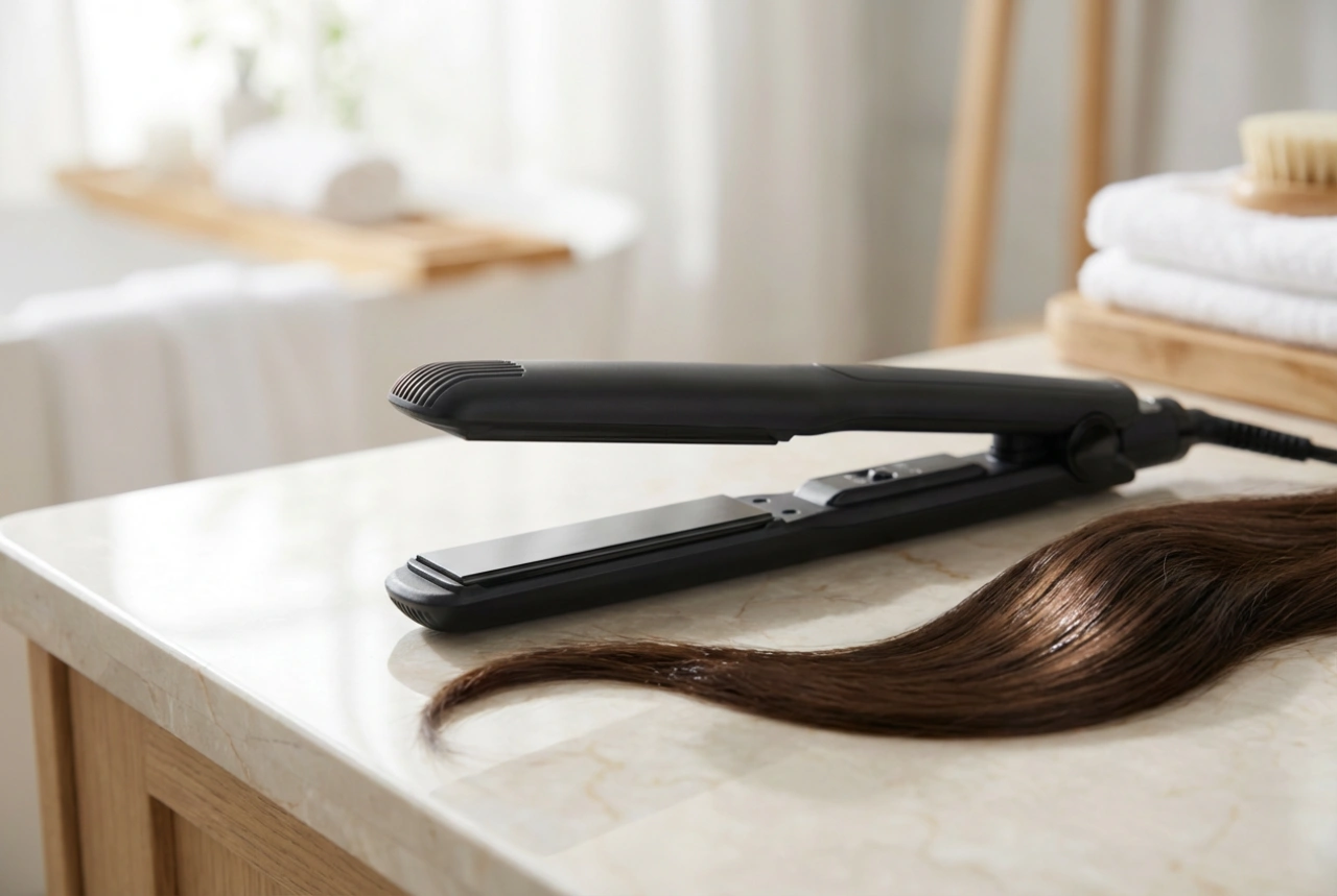 Profesionální žehlička na vlasy: plovoucí destičky, teplota a ochrana