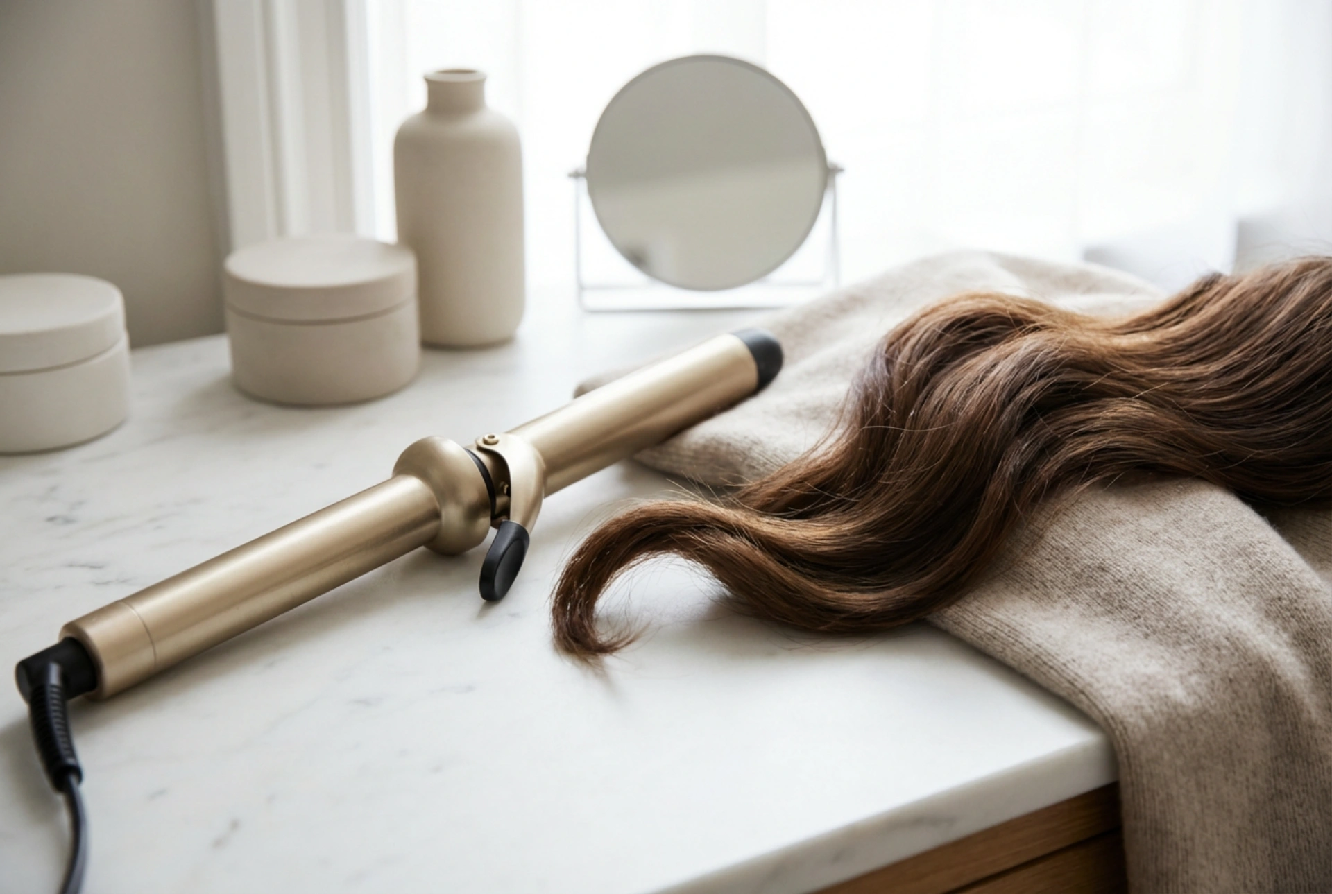 Kulma na silné lokny: správný průměr, technika a chlazení