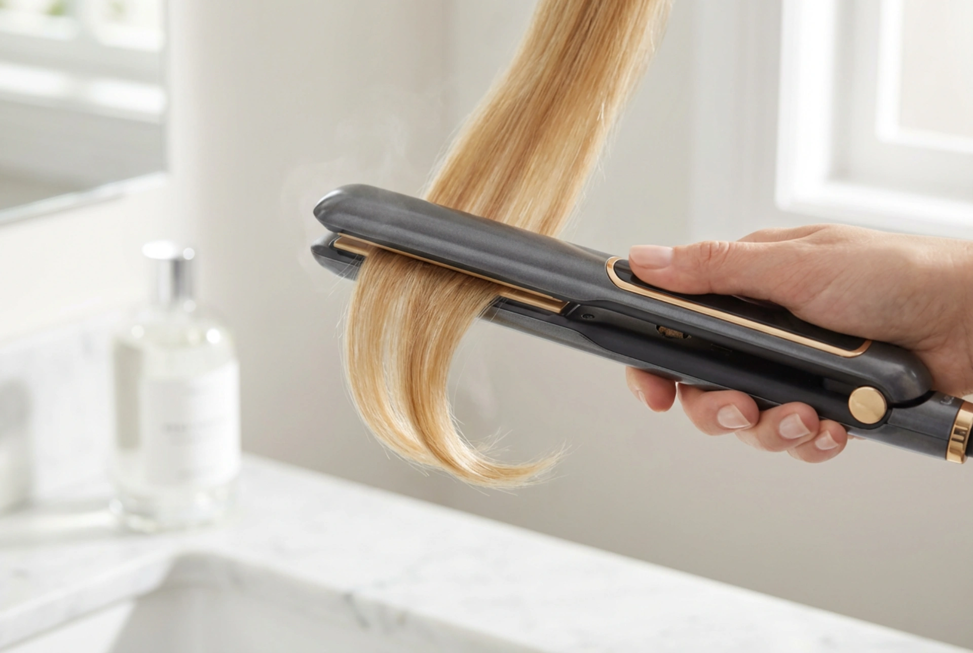 Žehlička na ofinu: vyhlazení, podtočení a ochrana konečků