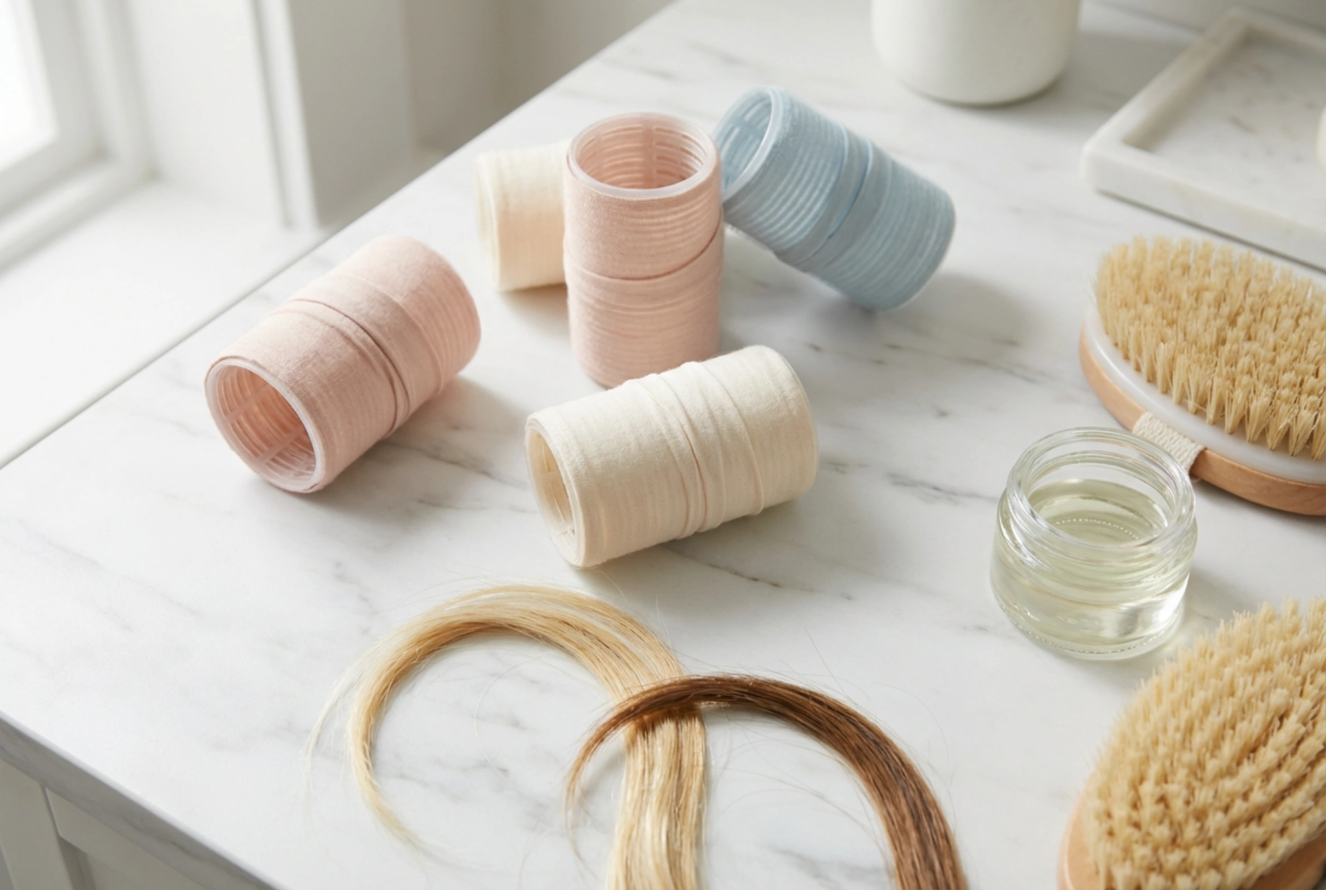 Široké natáčky na vlasy: Vlny a objem bez vysoké teploty