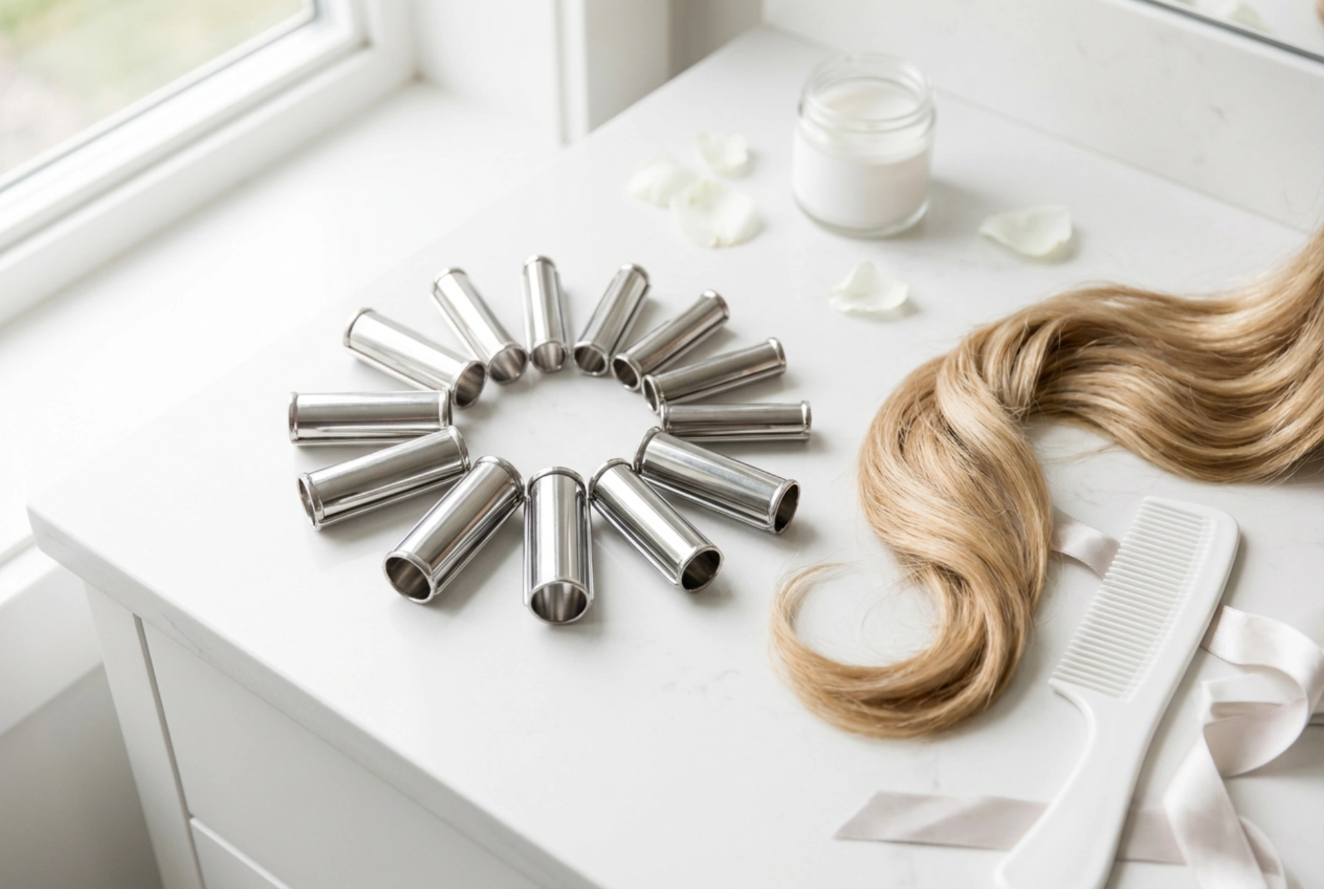 Kovové natáčky na vlasy: sušení fénem a ochrana konečků