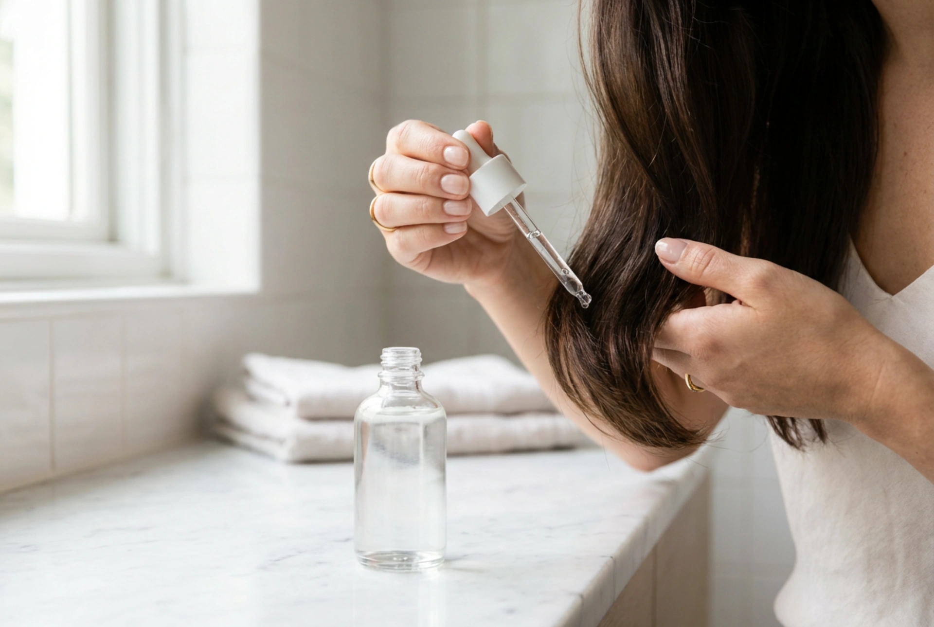 Termoochranné sérum na vlasy: aplikace před fénováním a žehlením