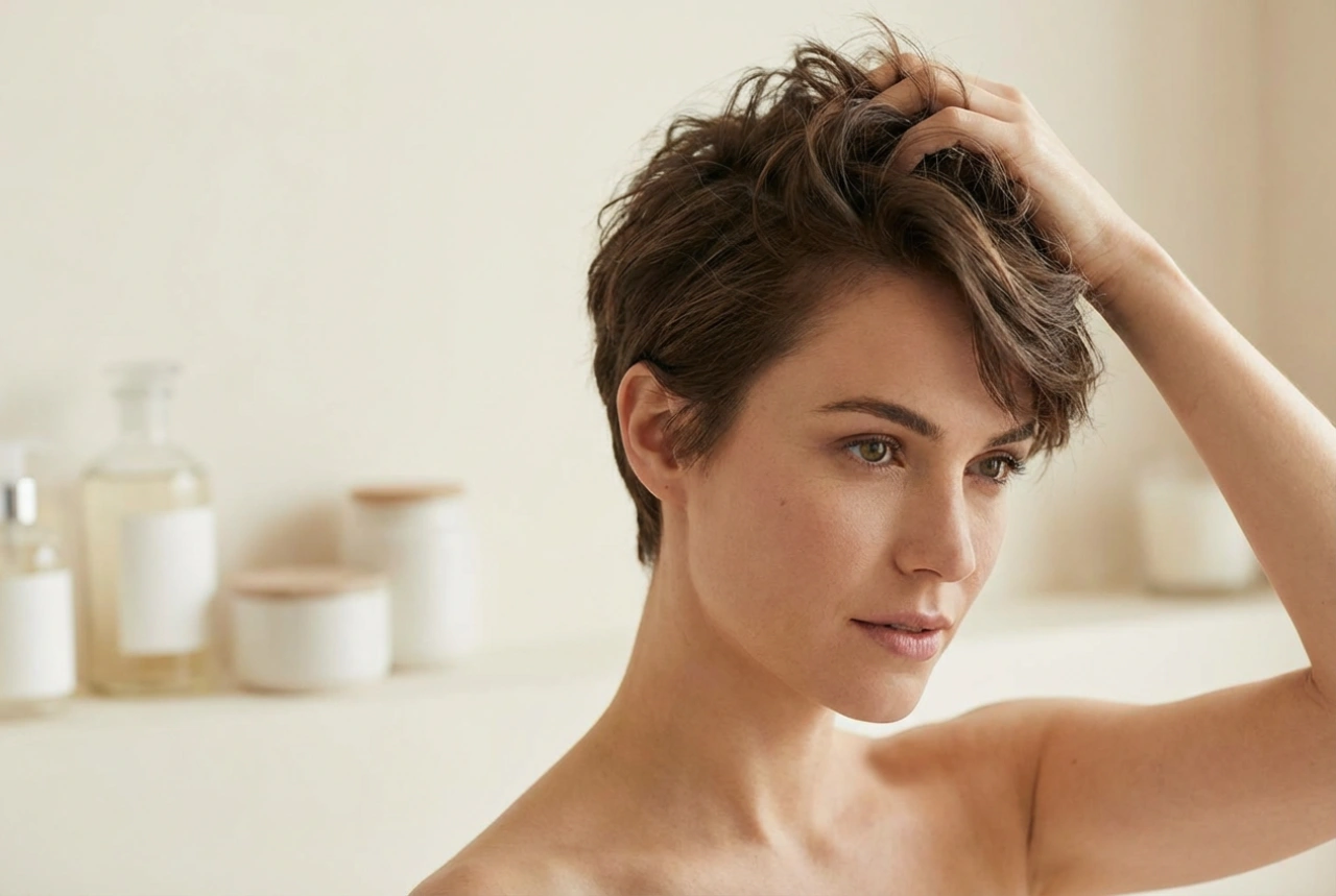 Účes french crop: každodenní styling s texturou a objemem