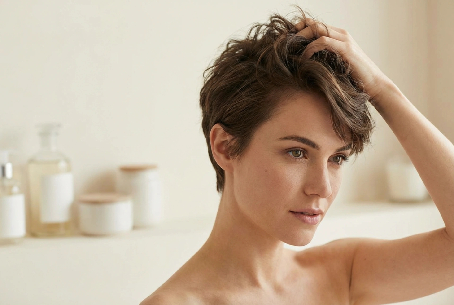 Účes french crop: každodenní styling s texturou a objemem