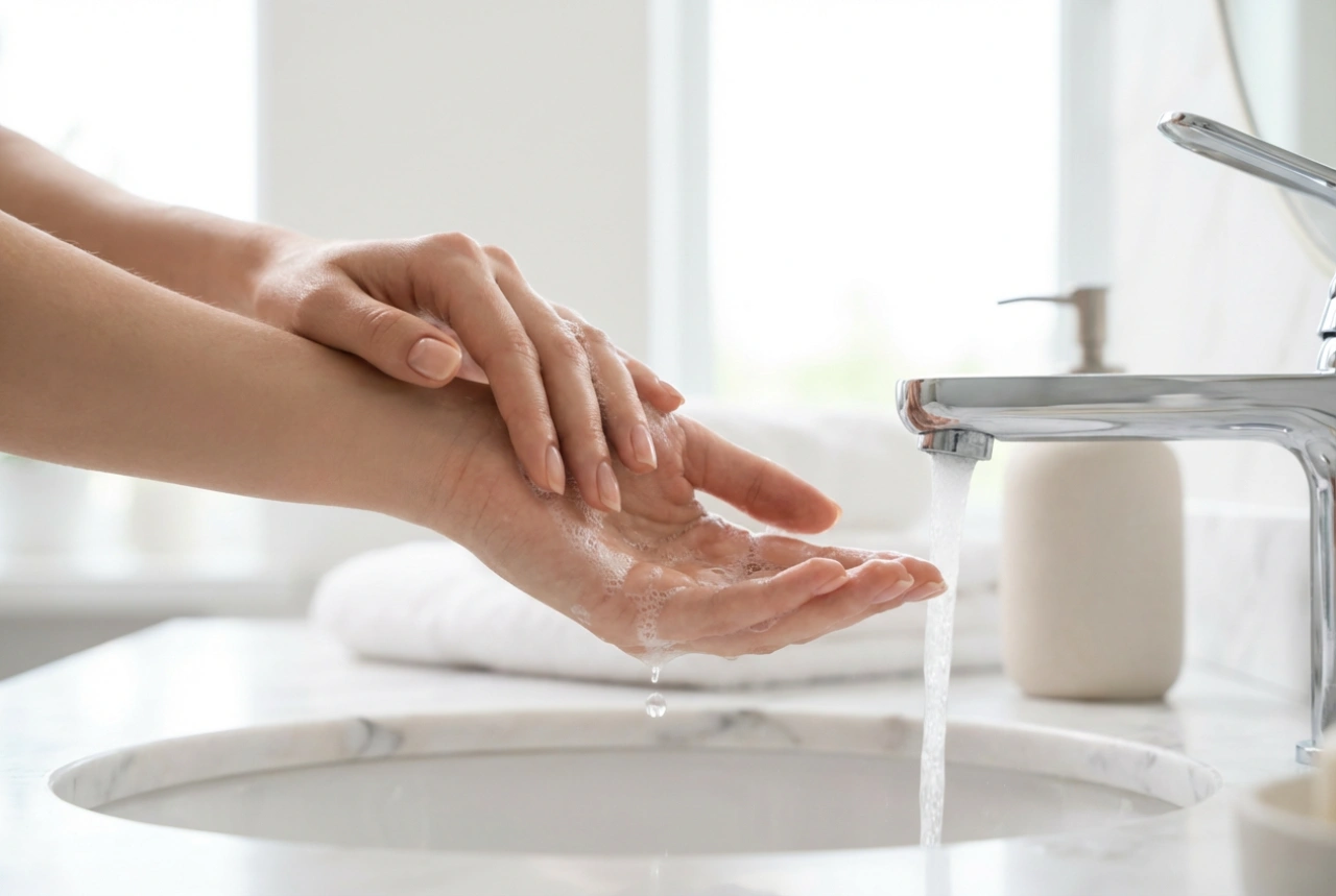 Přírodní tekuté mýdlo: složení, pH a technika mytí rukou