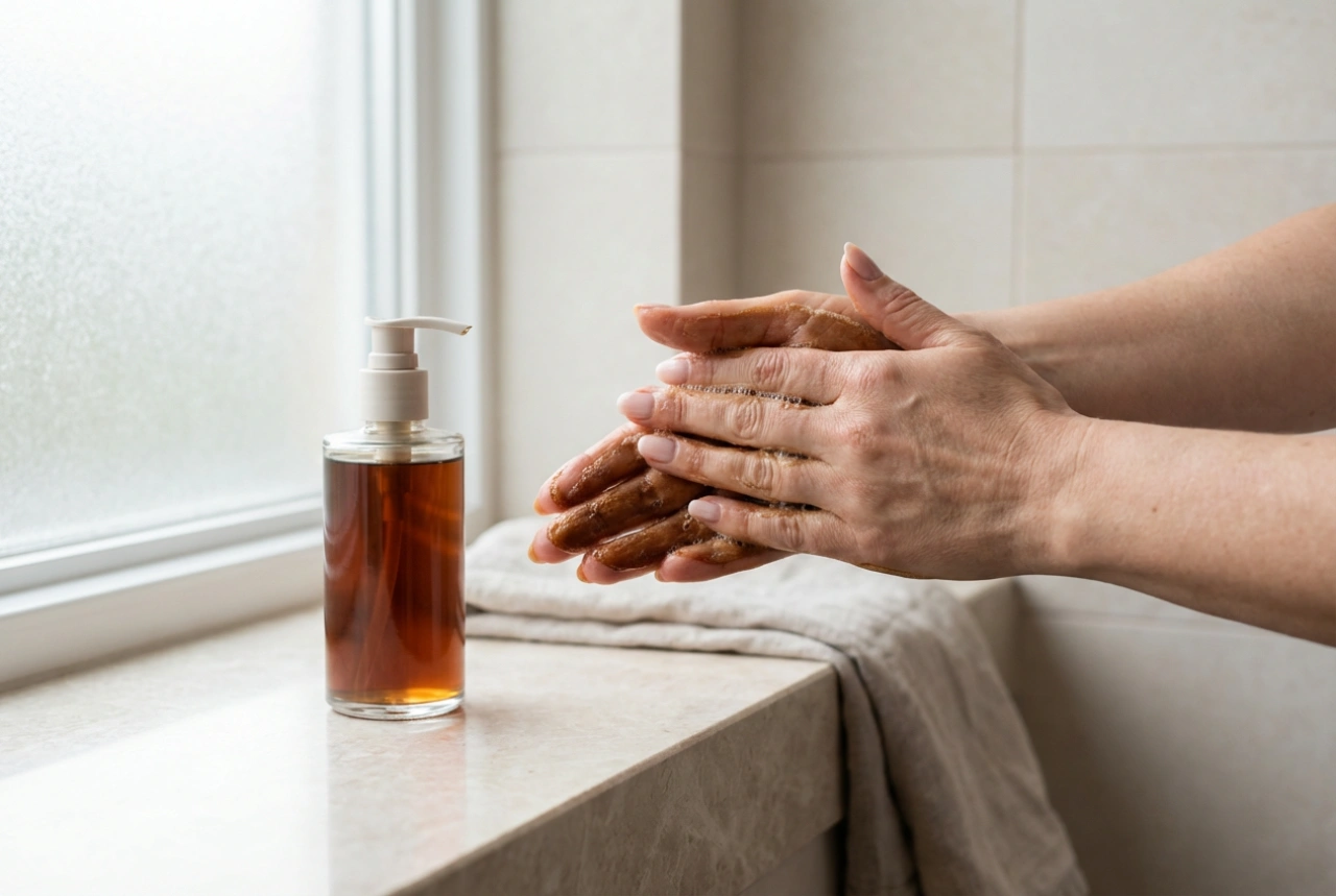 Černé tekuté mýdlo: jak ho napěnit, používat a chránit pokožku rukou