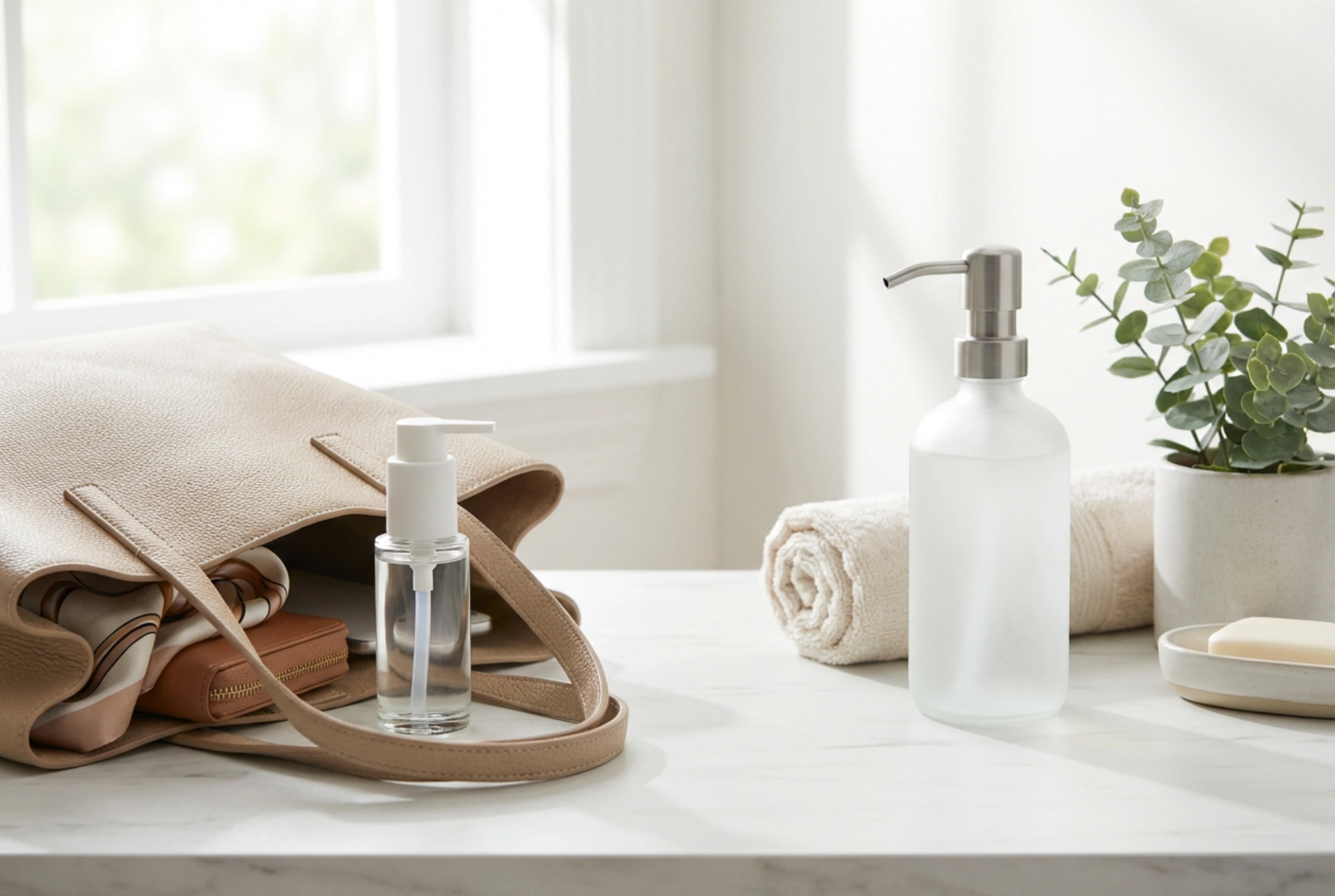 Dezinfekce na ruce v kabelce i doma: praktické tipy