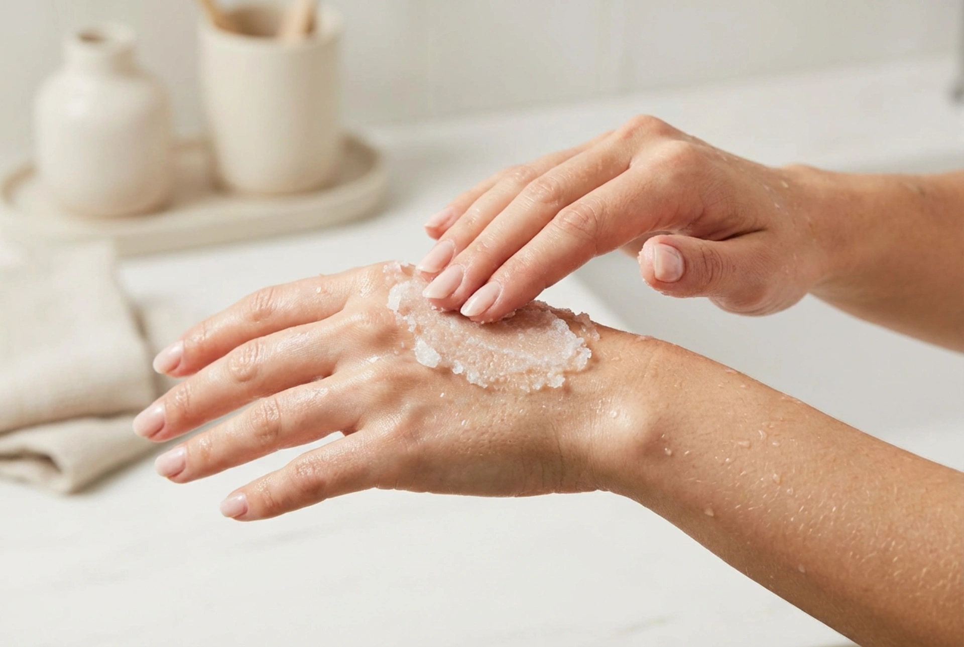 Cukrový peeling: jednoduchý způsob pro hladkou pokožku a lepší vstřebávání