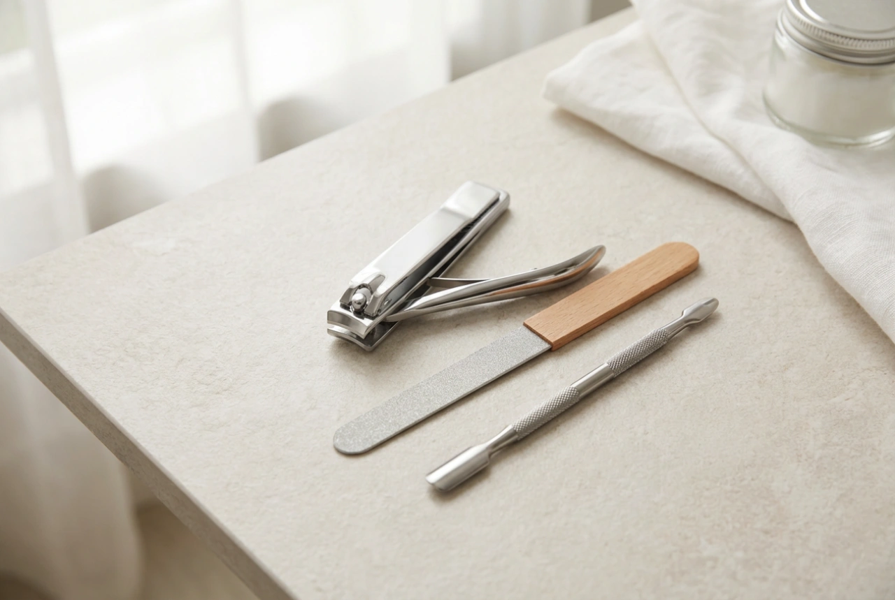 Manikúrní sada: základní prvky, skladování a hygiena