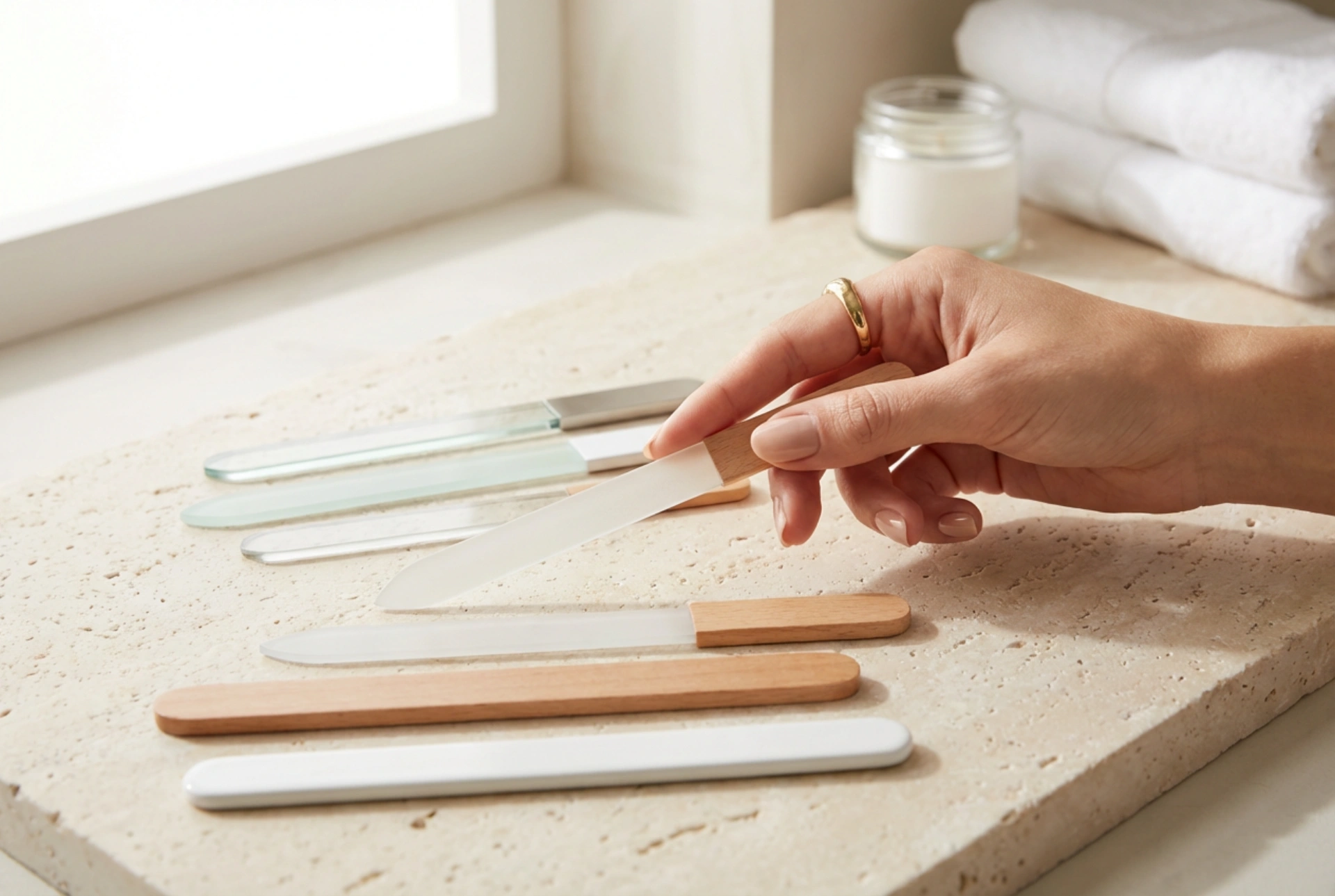 Sada pilníků na nehty: gradace, tvary a správná technika