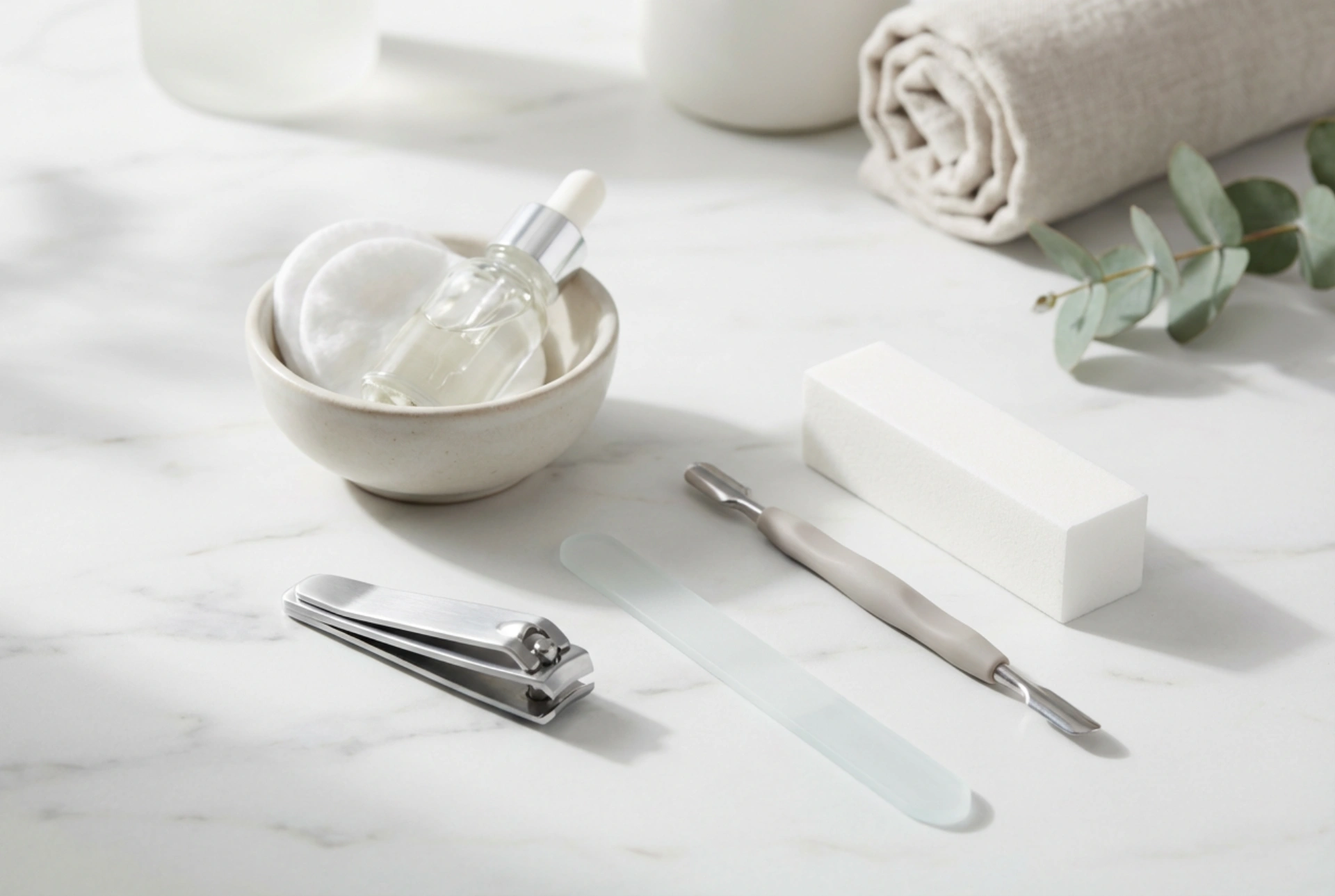 Sada na nehty: seznam základních nástrojů a jejich použití