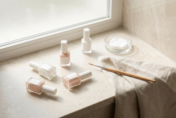 Laky na francouzskou manikúru: výběr odstínů, štětečků a technika malování linky